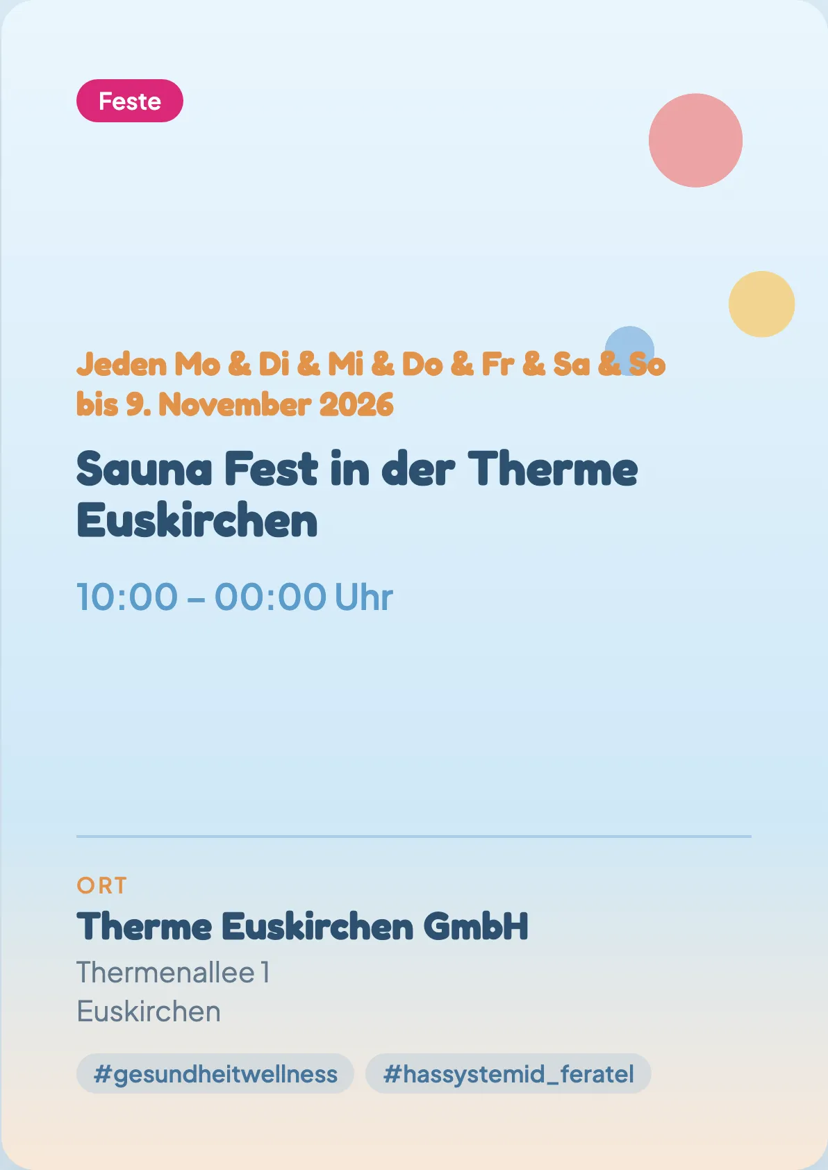 Veranstaltungsflyer