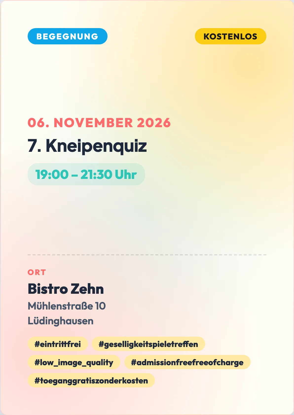 Veranstaltungsflyer