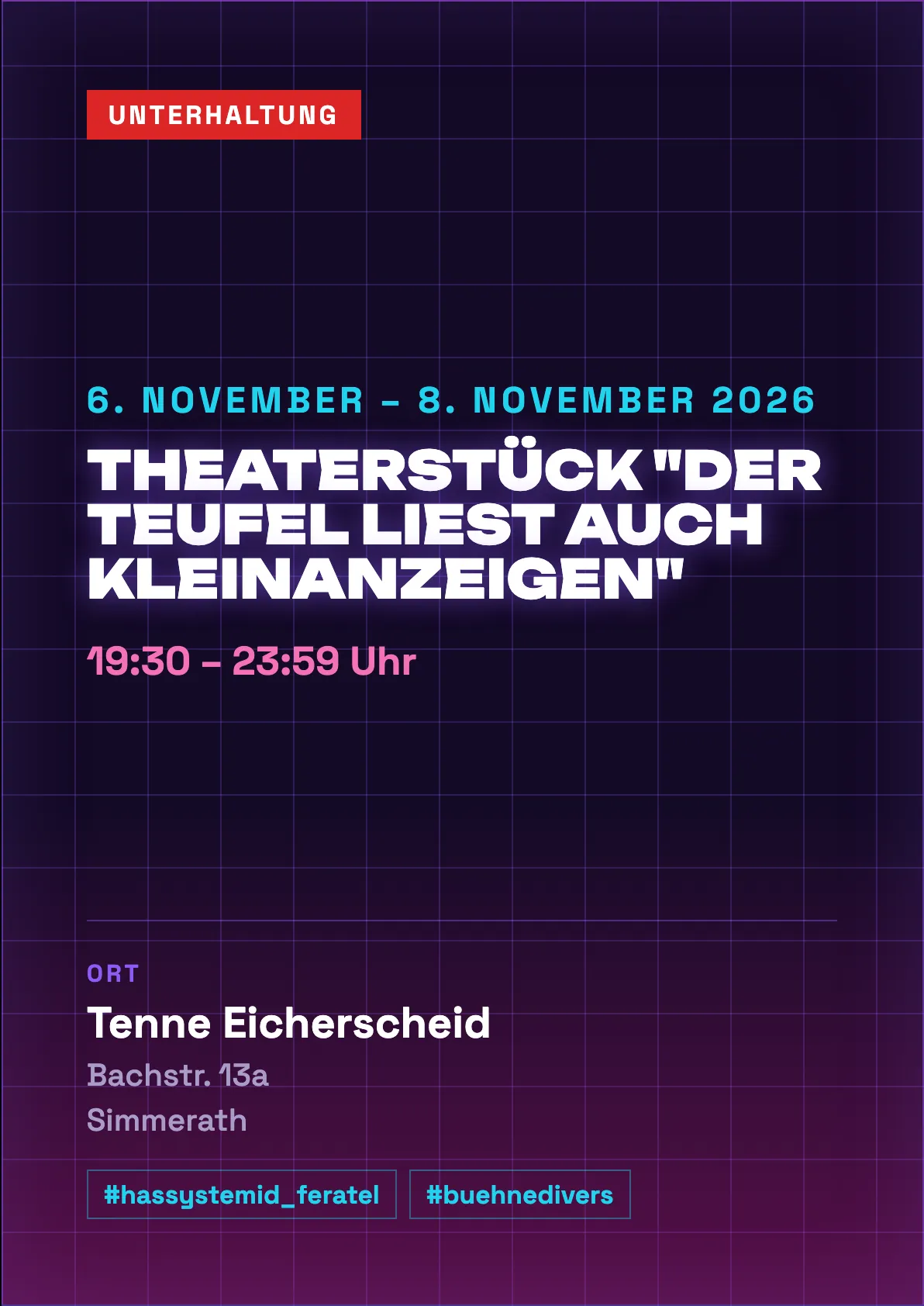 Veranstaltungsflyer