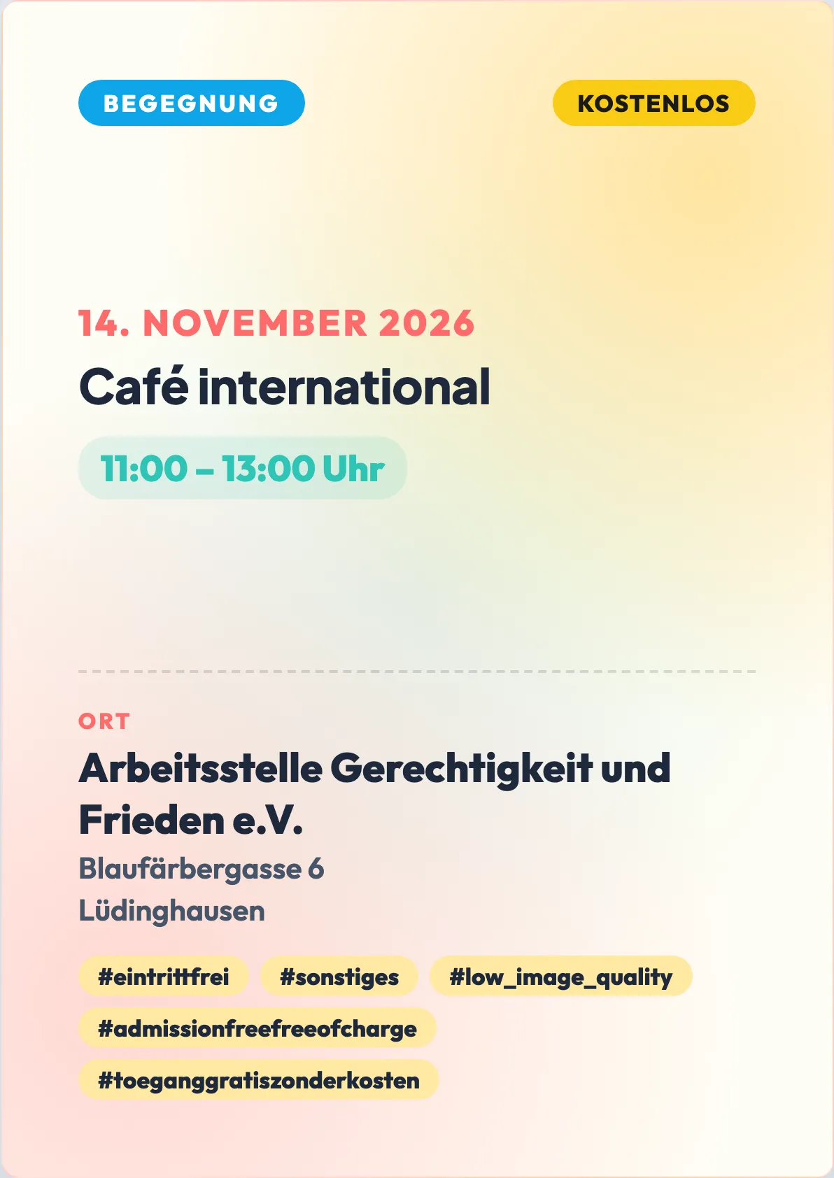 Veranstaltungsflyer