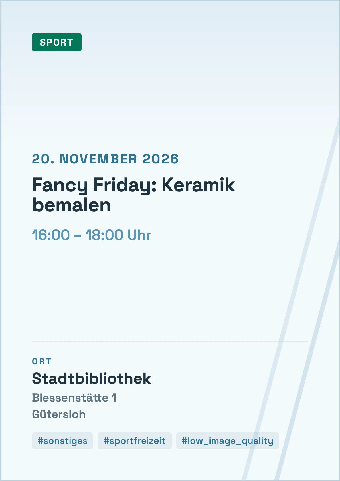 Veranstaltungsflyer