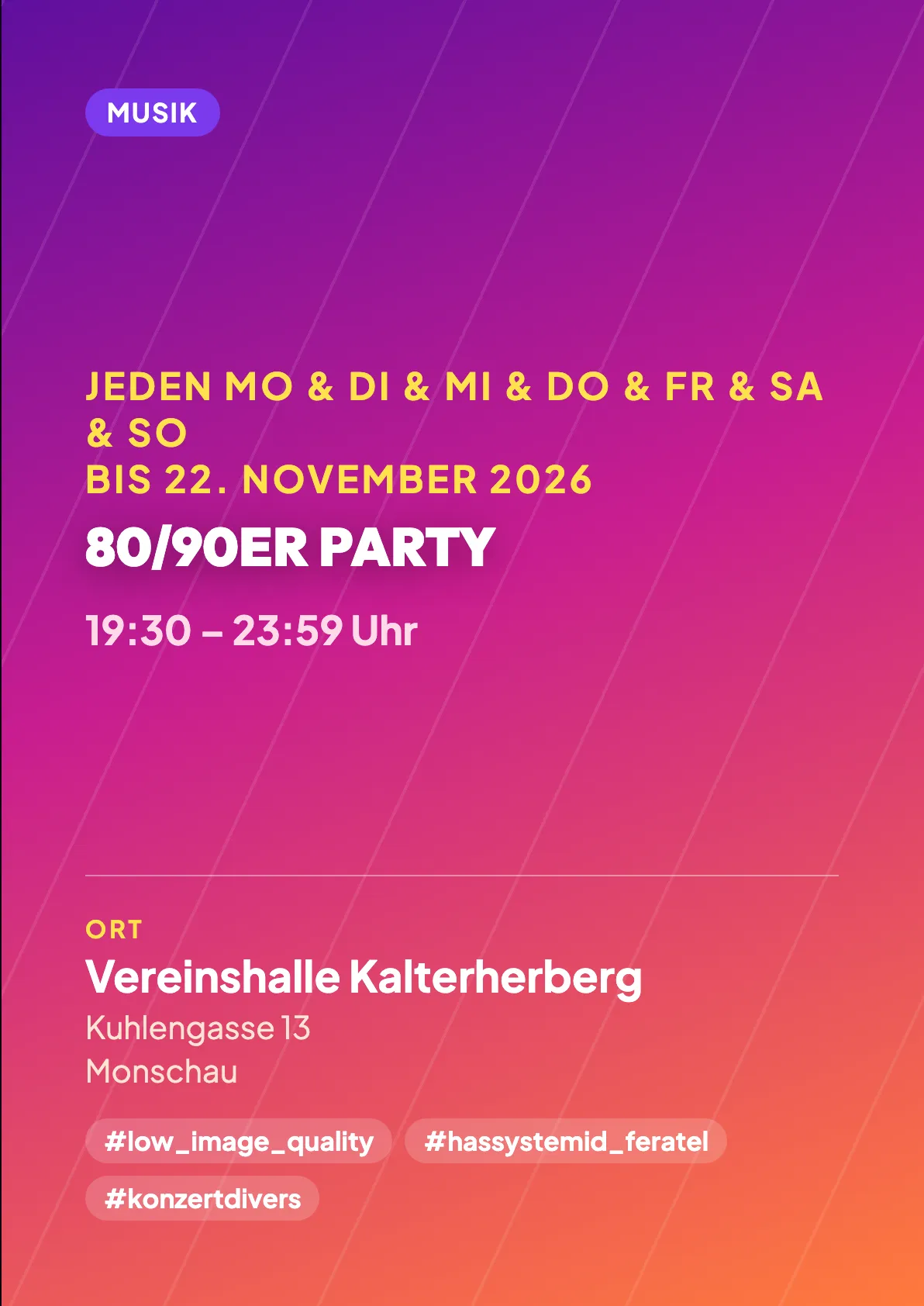 Veranstaltungsflyer