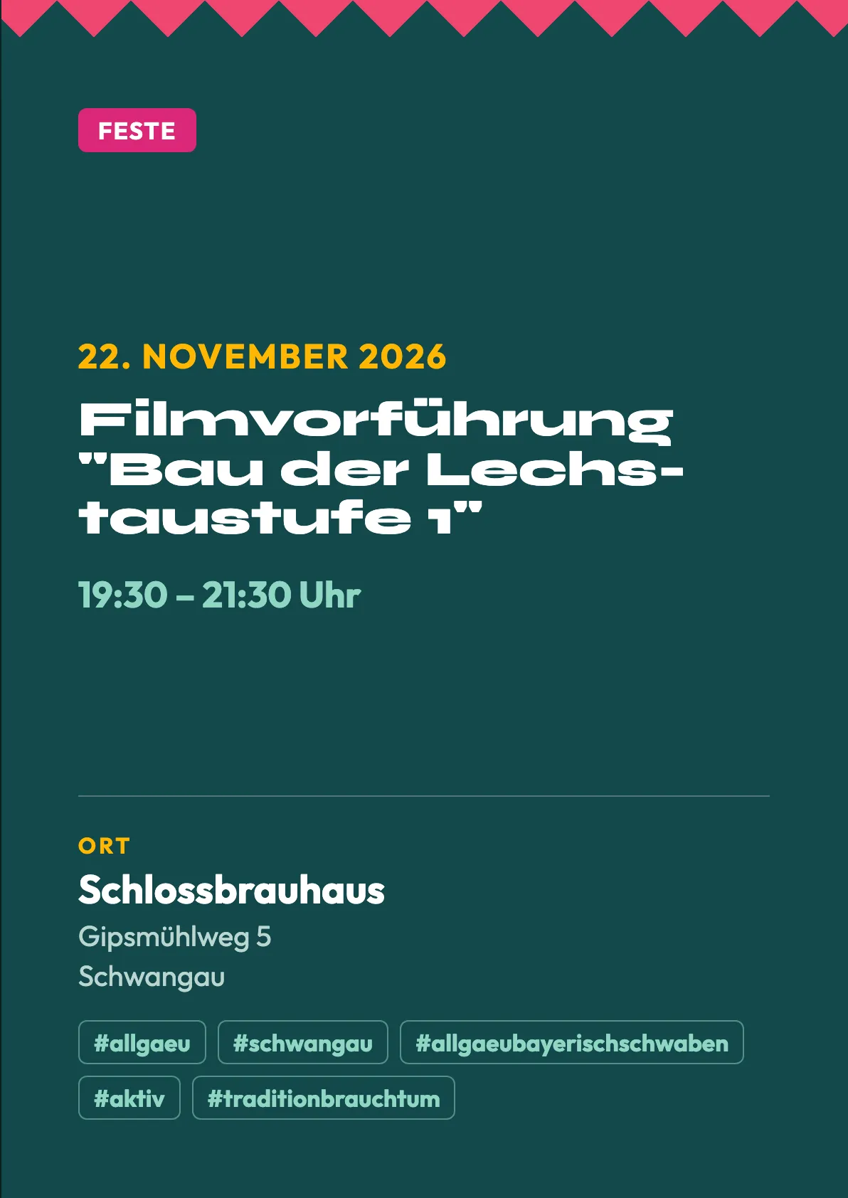 Veranstaltungsflyer