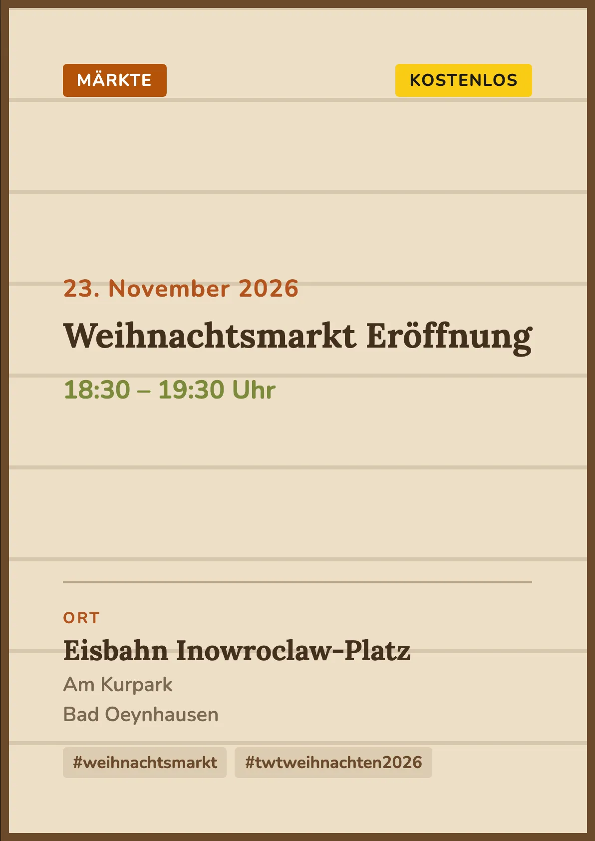 Veranstaltungsflyer