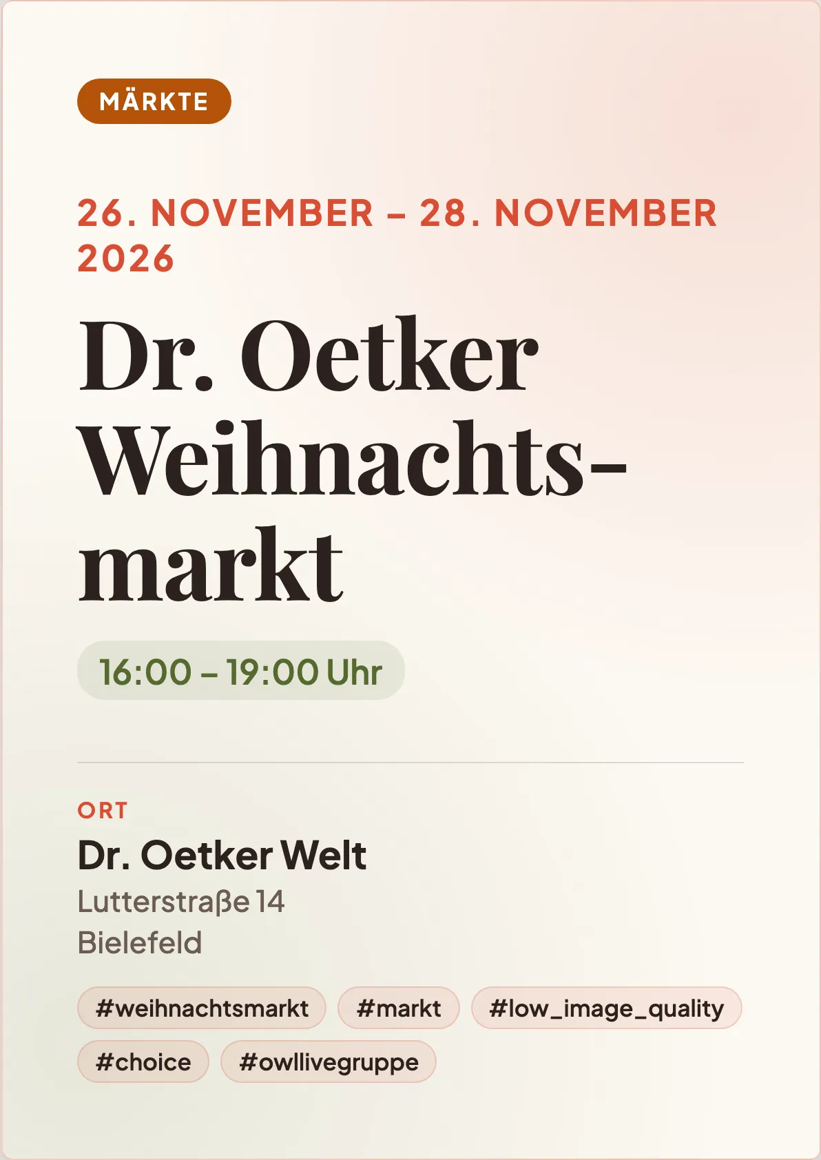 Veranstaltungsflyer