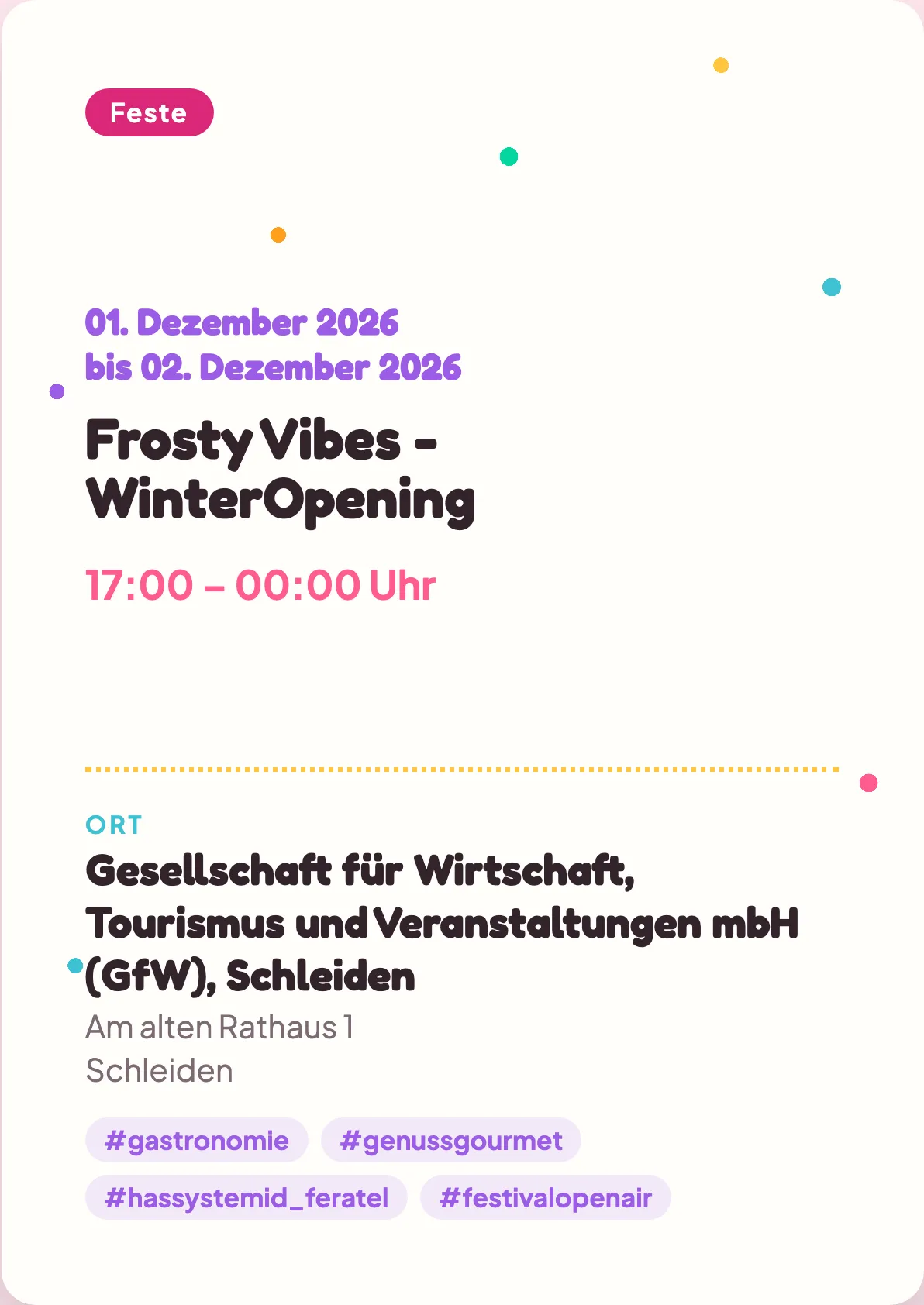 Veranstaltungsflyer