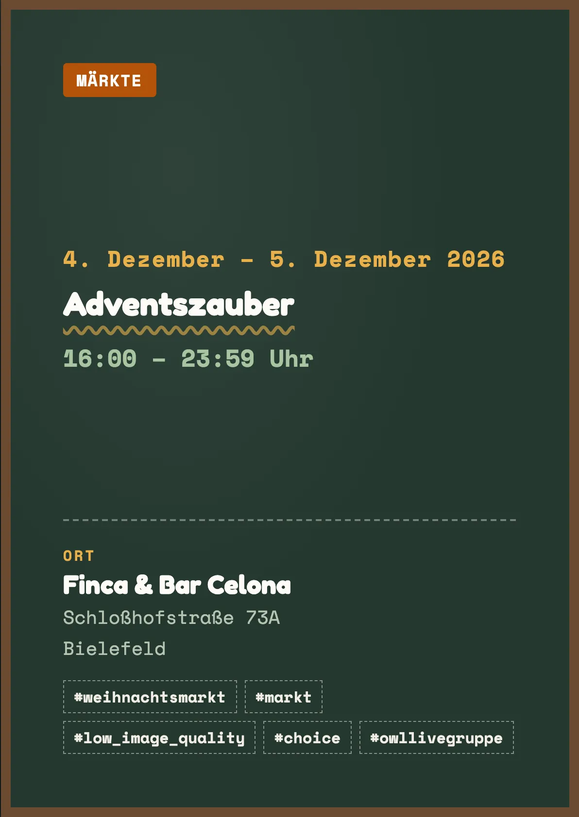 Veranstaltungsflyer