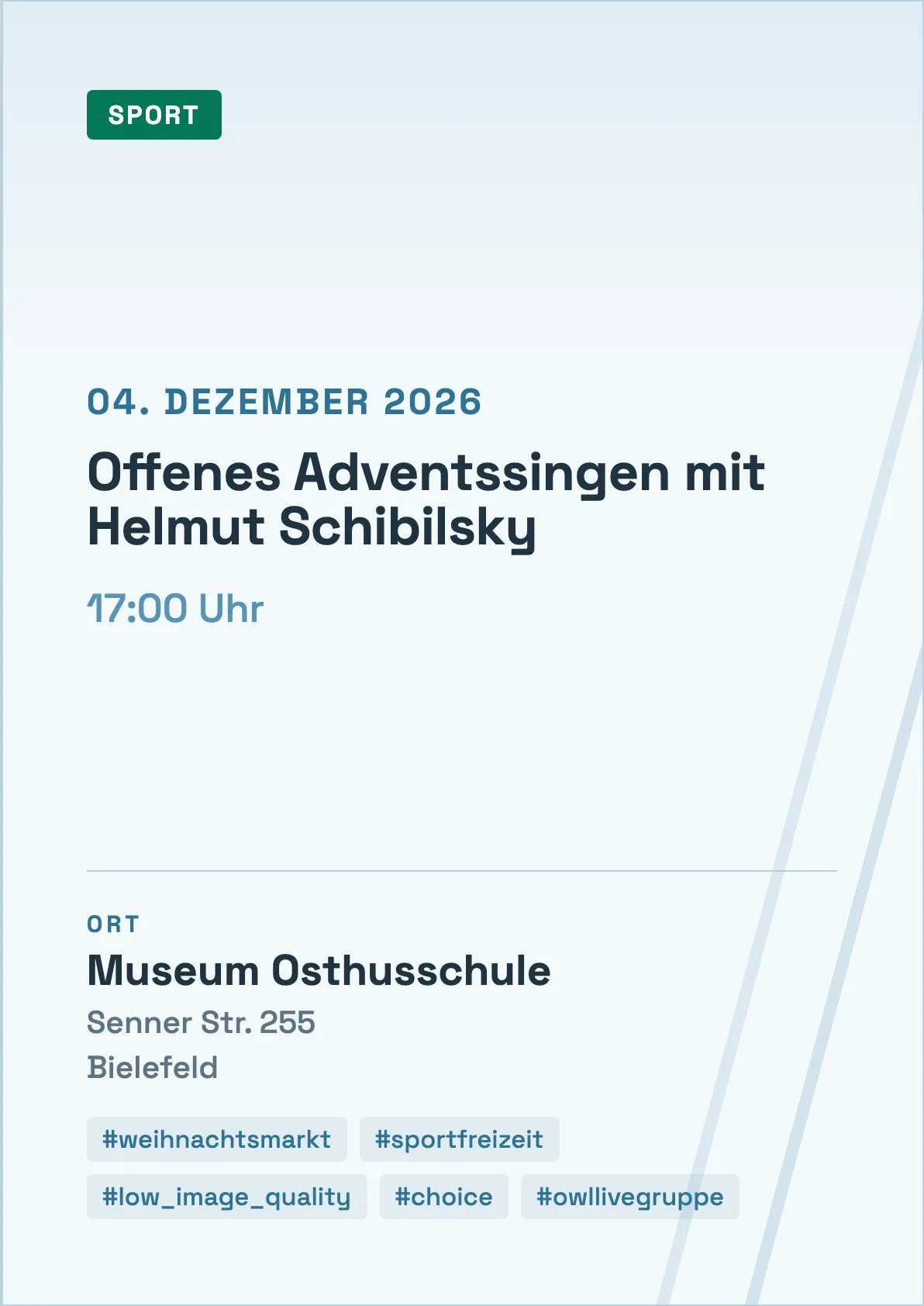 Veranstaltungsflyer