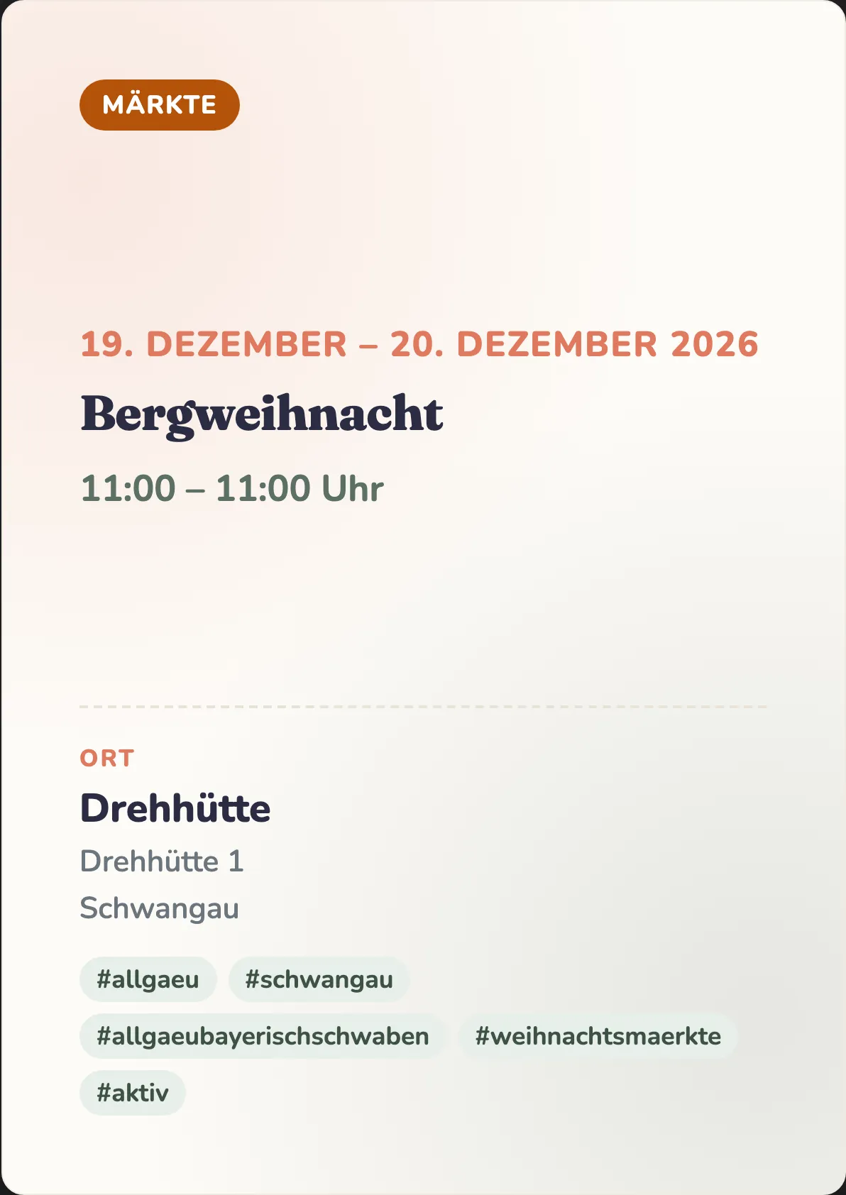 Veranstaltungsflyer
