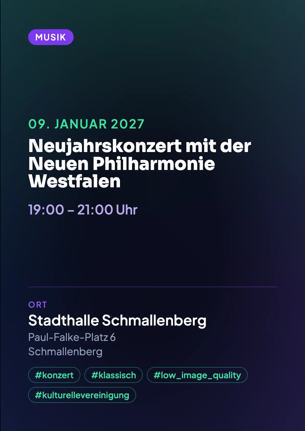 Veranstaltungsflyer