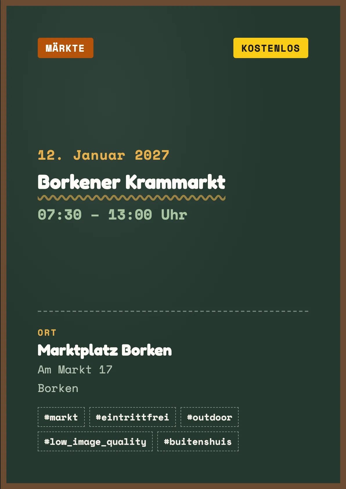 Veranstaltungsflyer