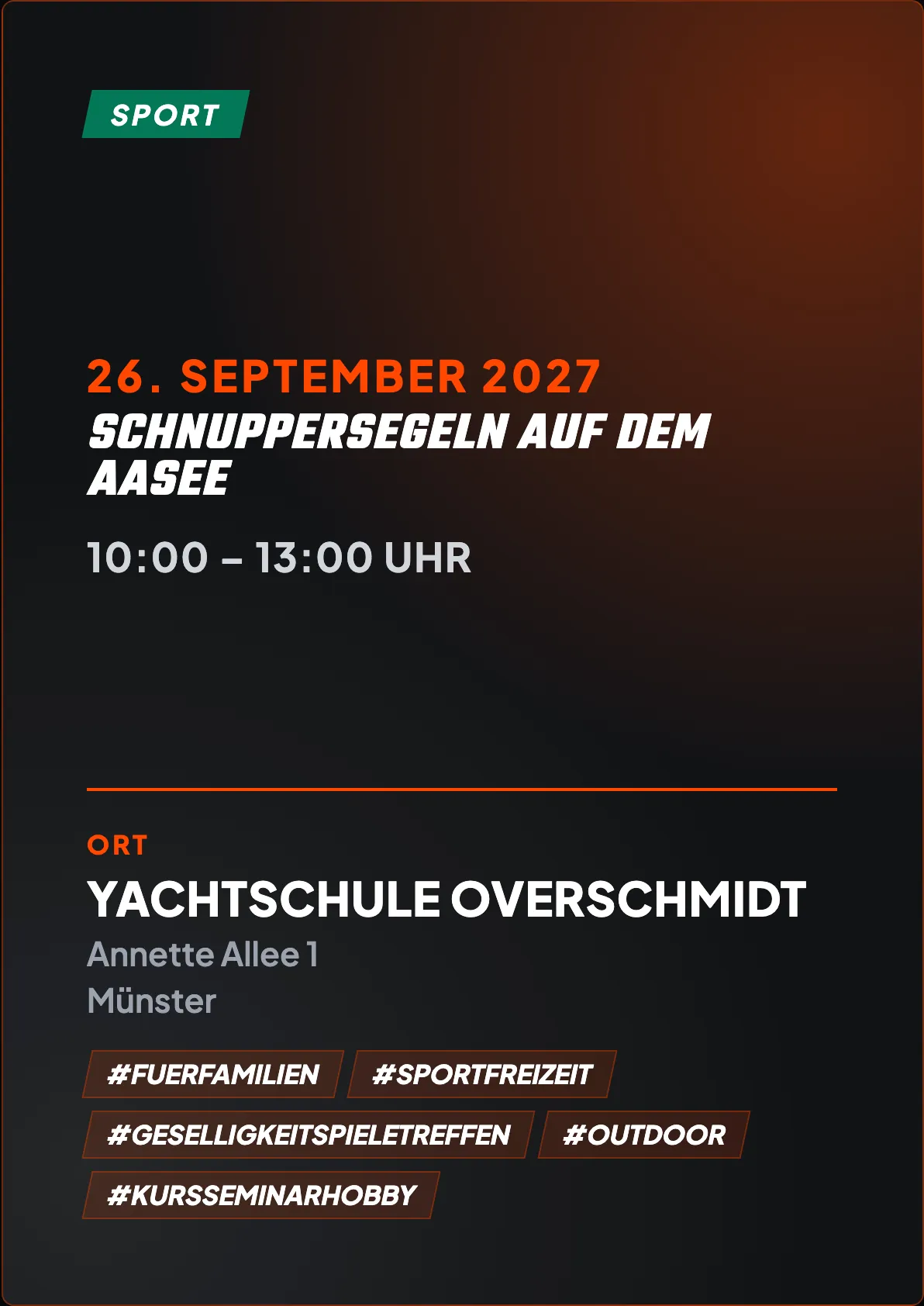 Veranstaltungsflyer