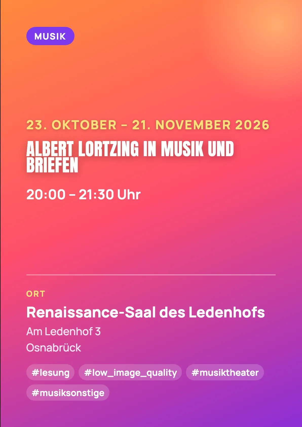 Veranstaltungsflyer