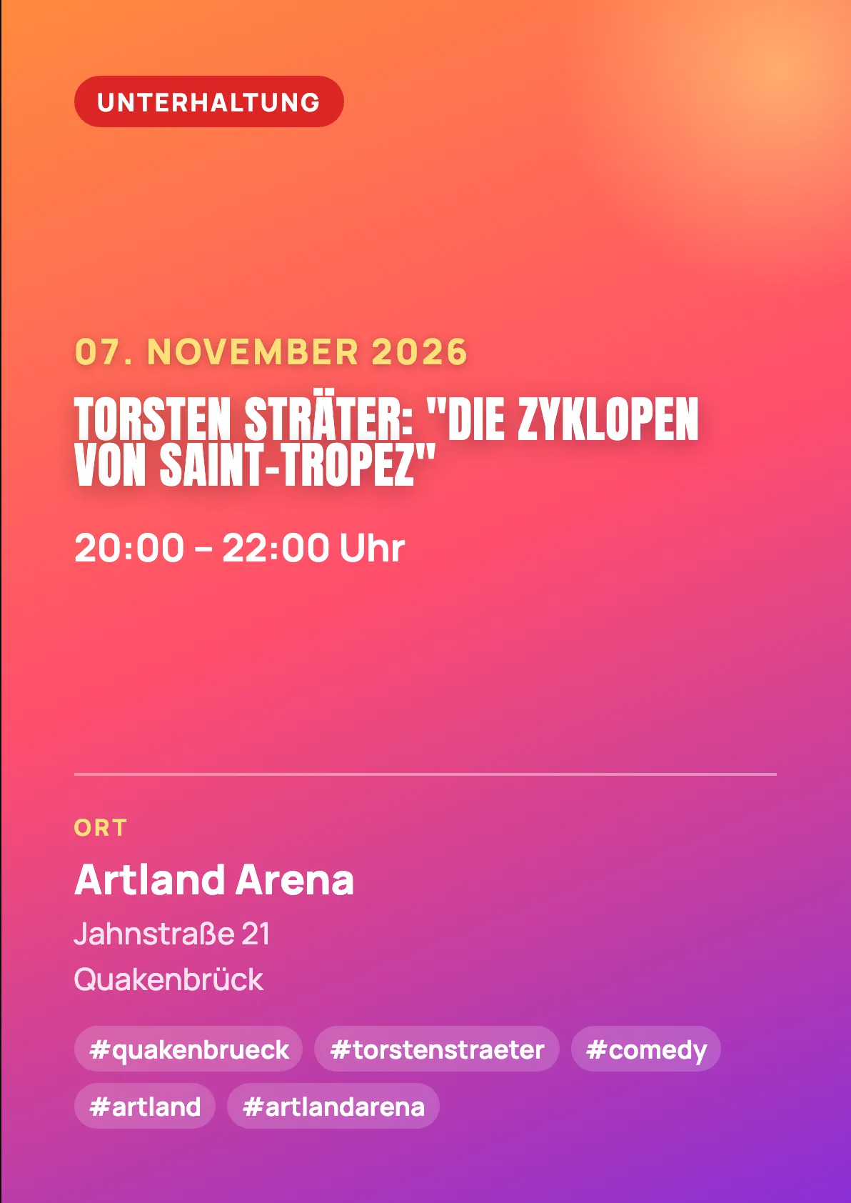 Veranstaltungsflyer
