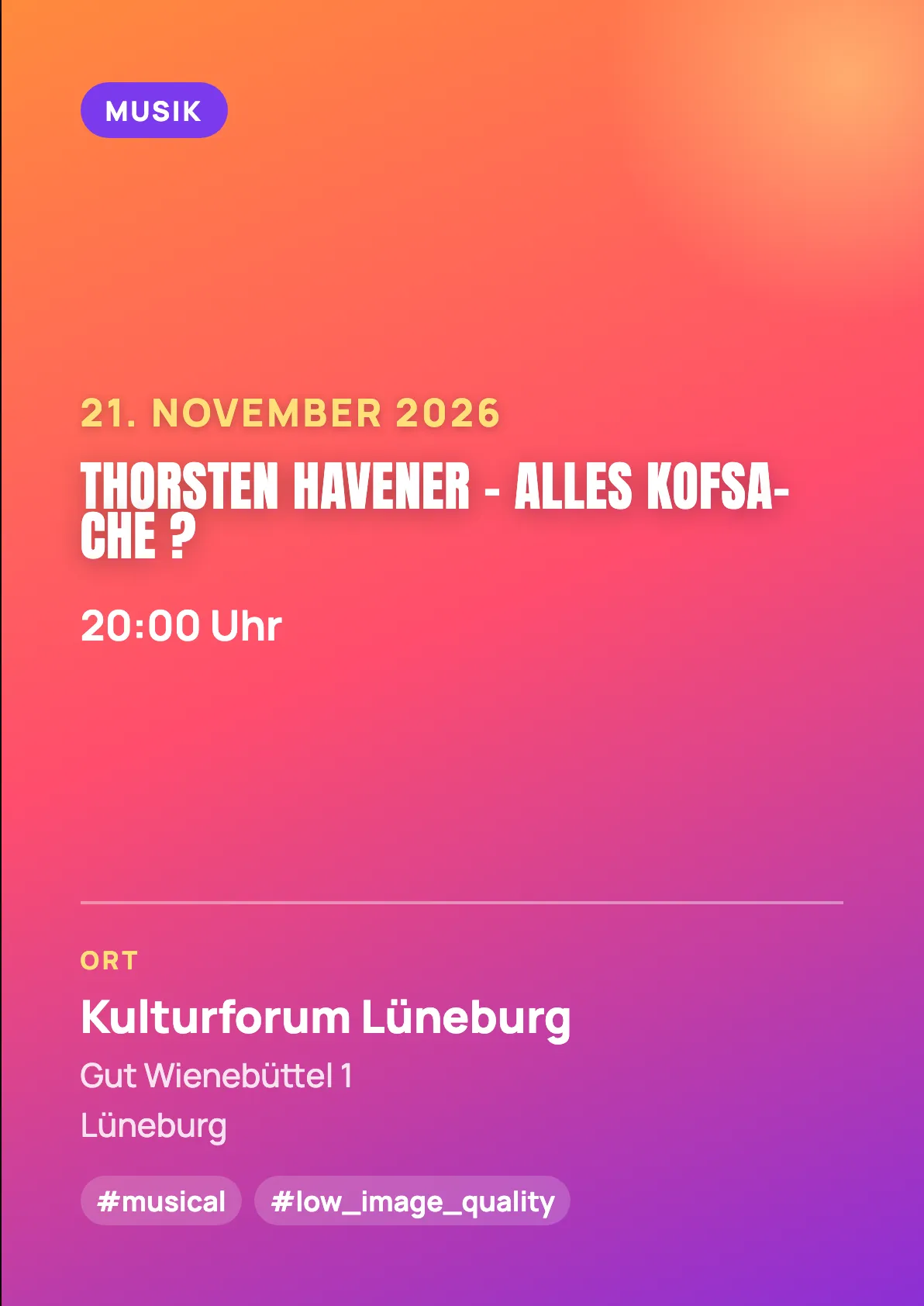 Veranstaltungsflyer