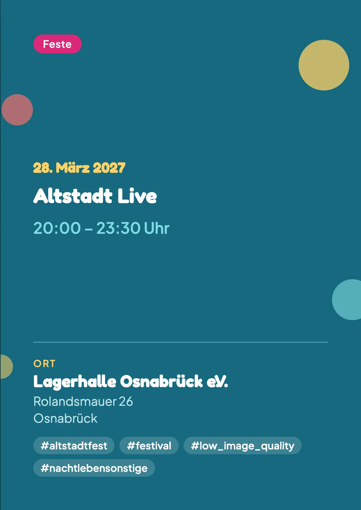 Veranstaltungsflyer