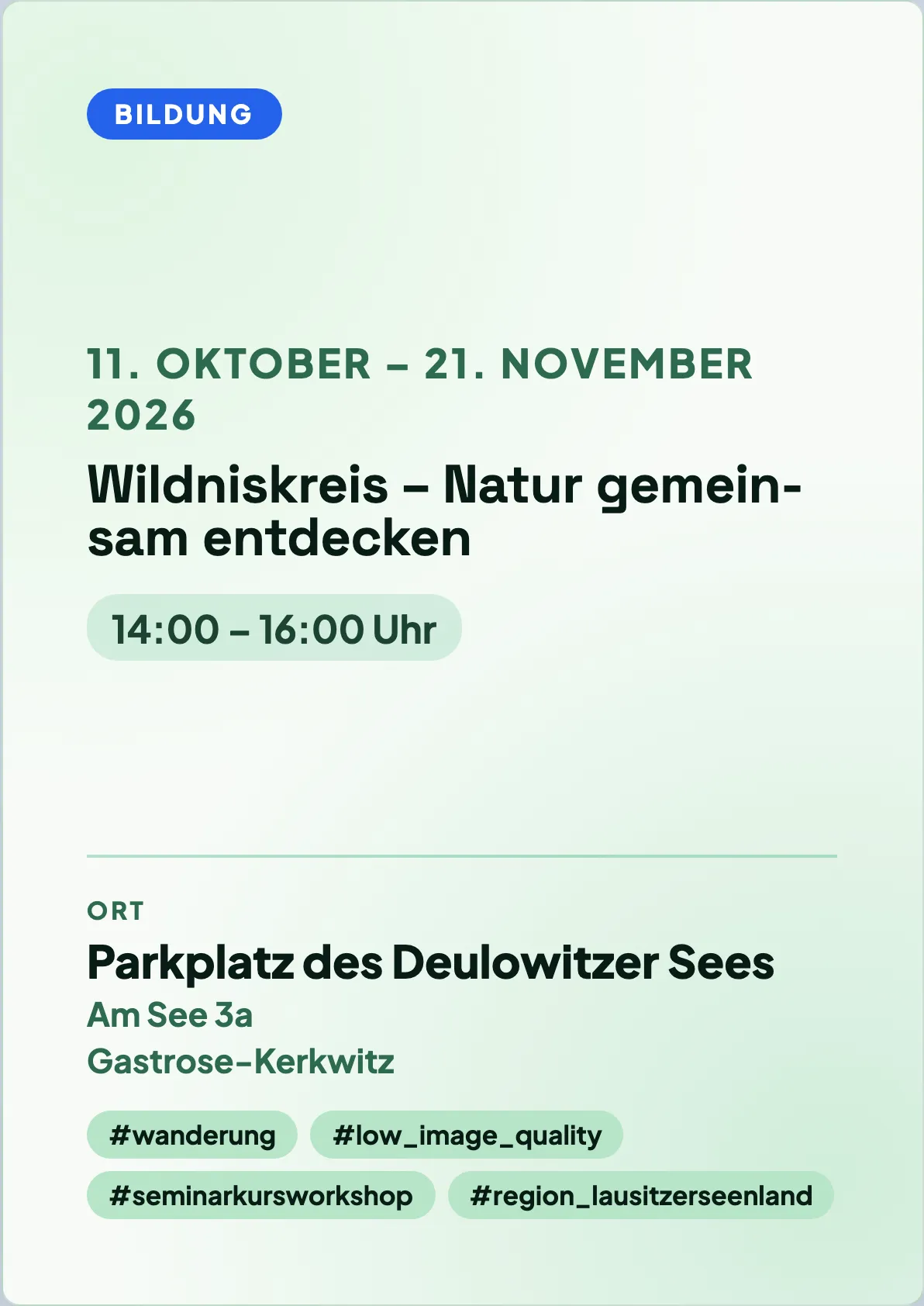 Veranstaltungsflyer