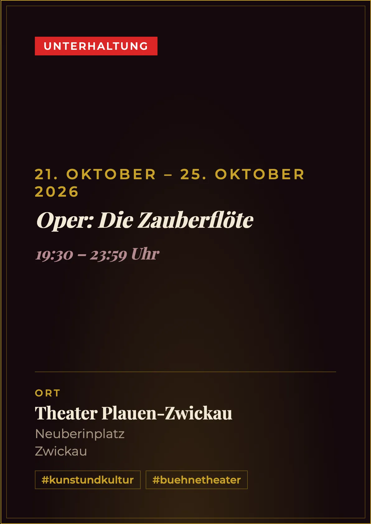 Veranstaltungsflyer