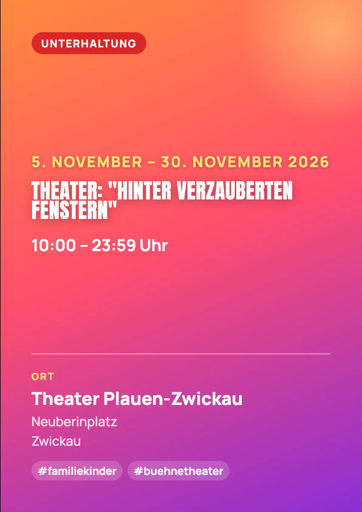 Veranstaltungsflyer