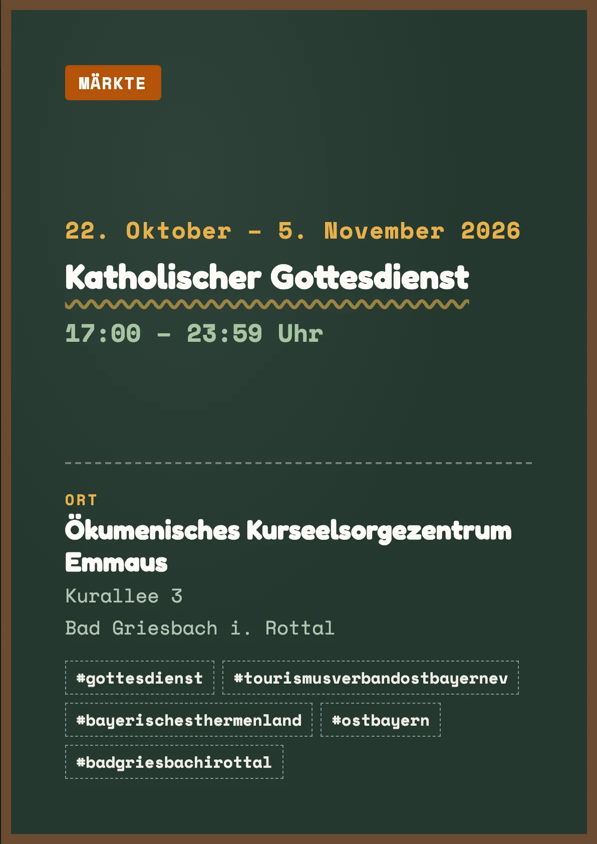 Veranstaltungsflyer