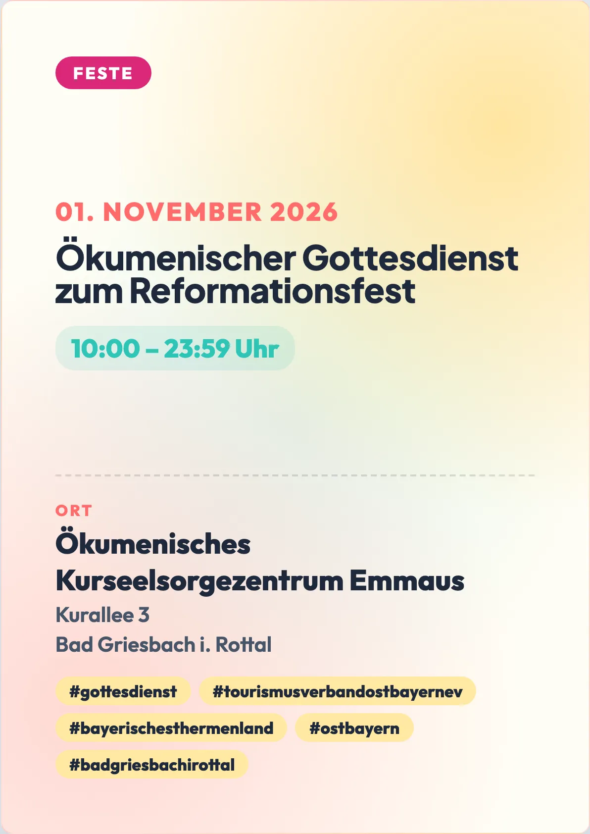 Veranstaltungsflyer
