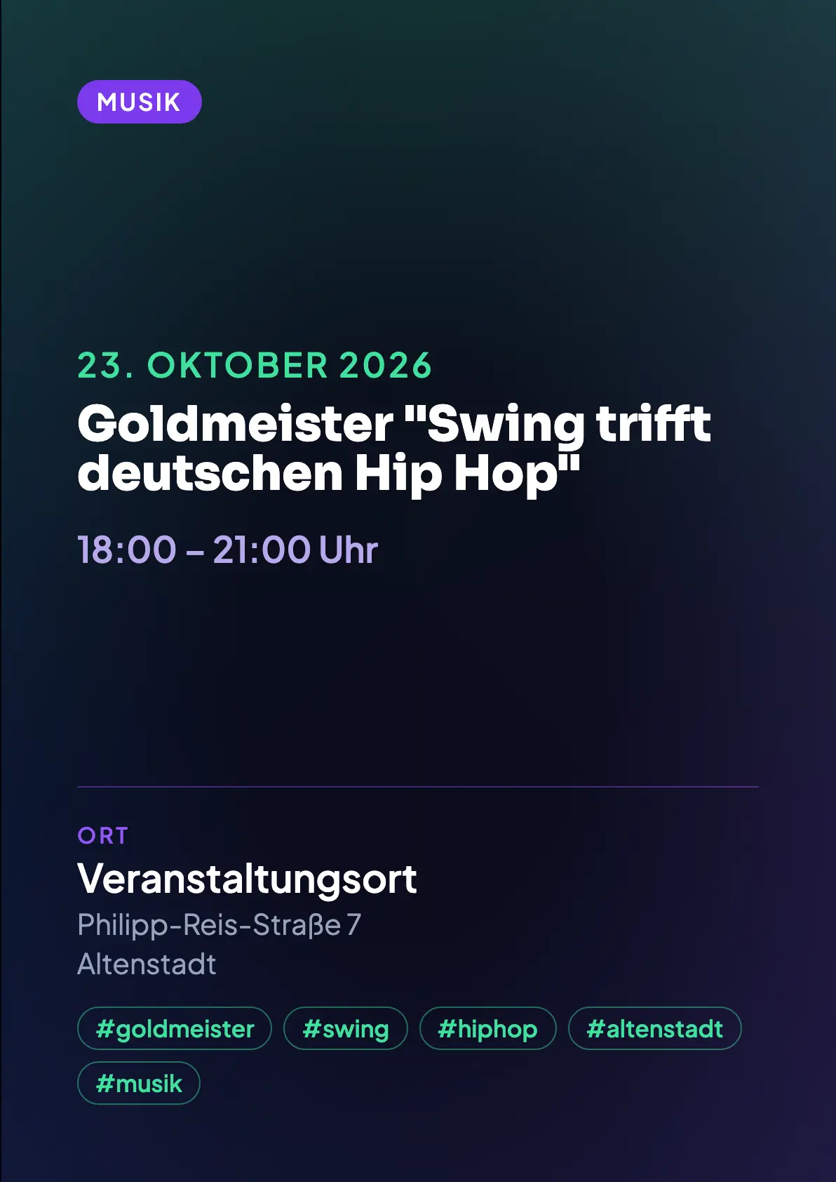 Veranstaltungsflyer