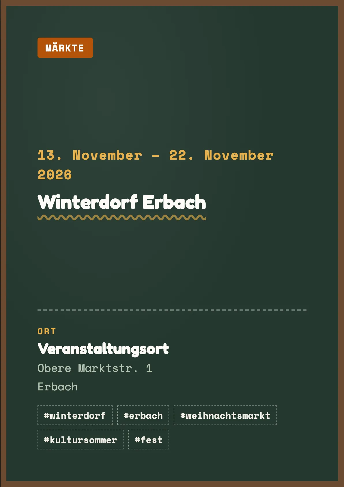 Veranstaltungsflyer