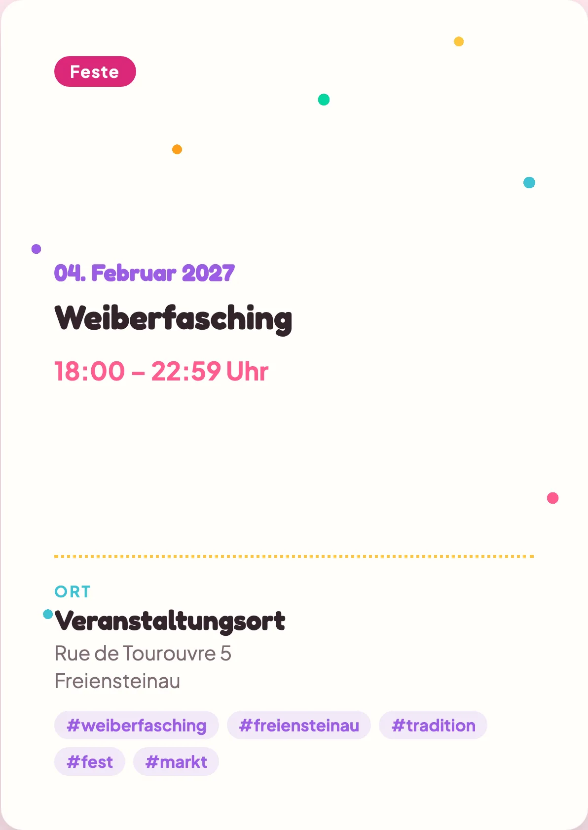 Veranstaltungsflyer