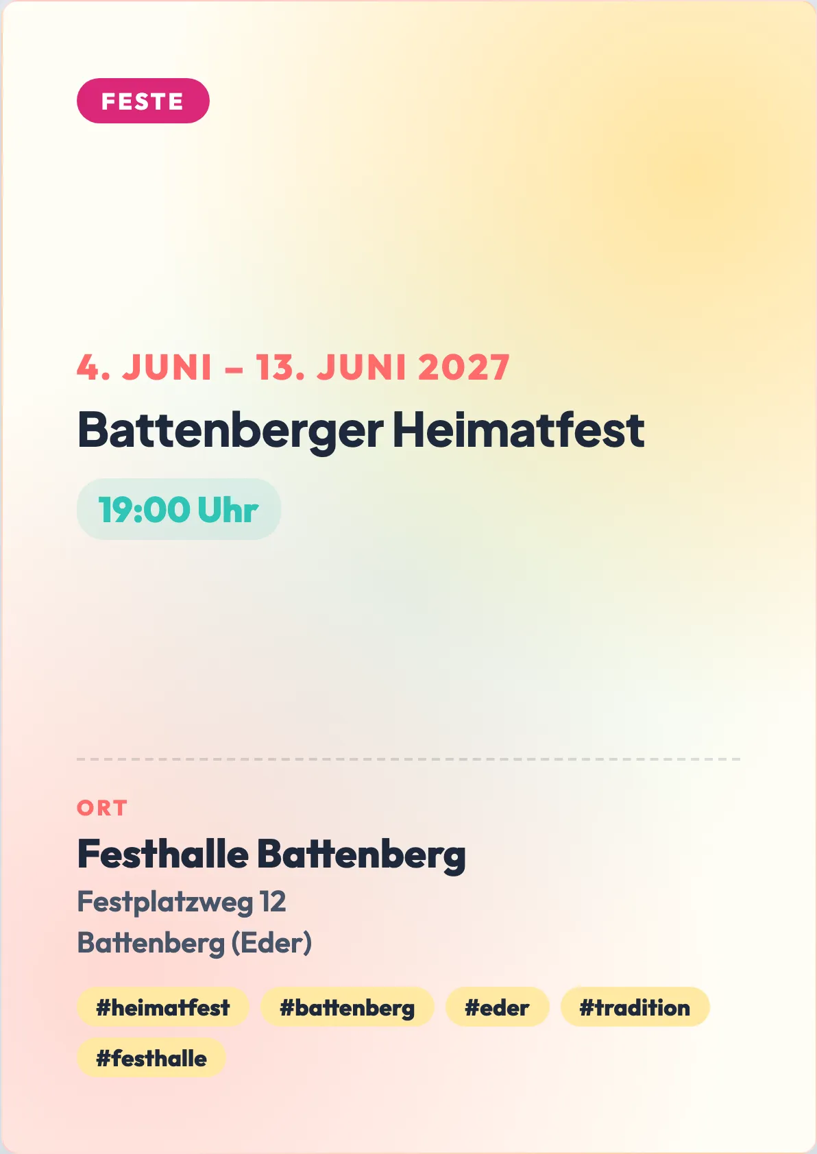 Veranstaltungsflyer