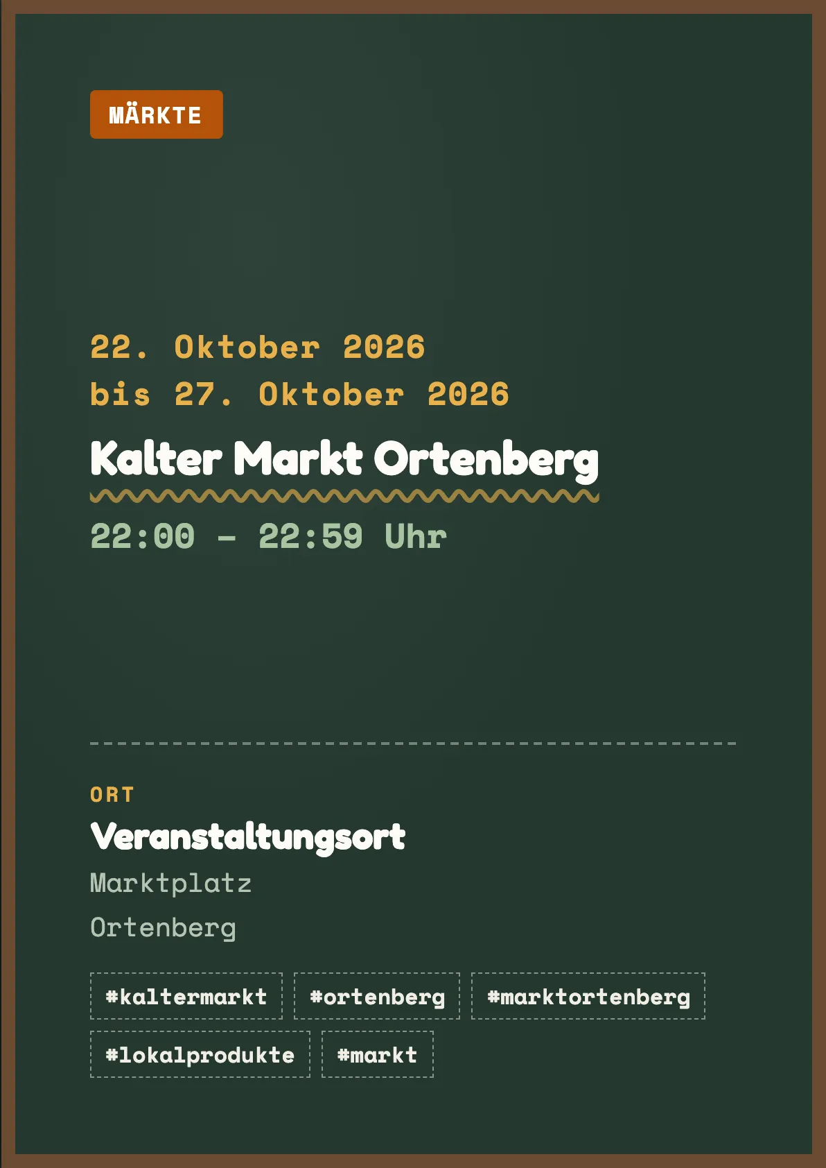 Veranstaltungsflyer