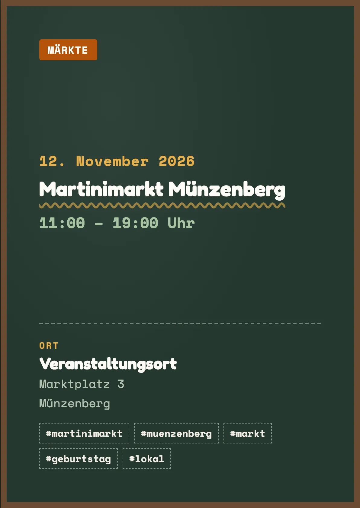 Veranstaltungsflyer