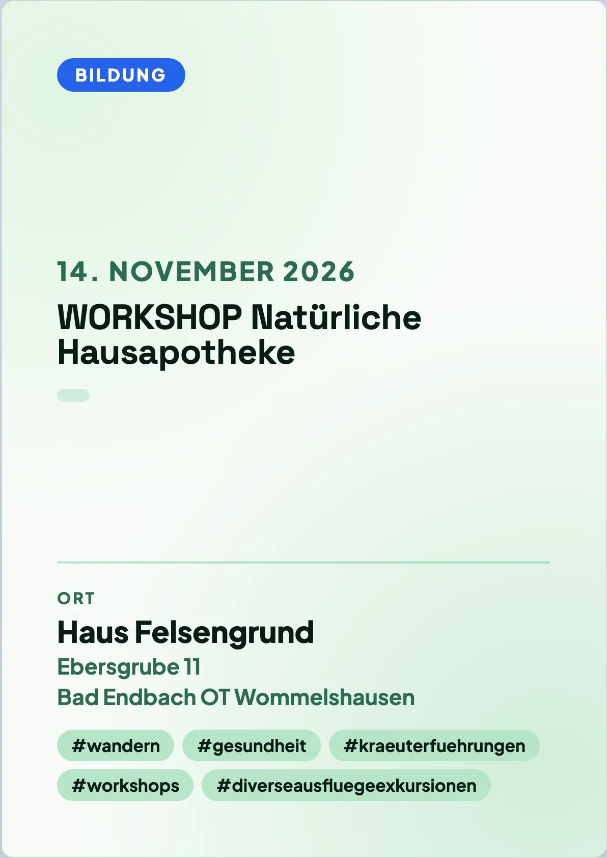 Veranstaltungsflyer