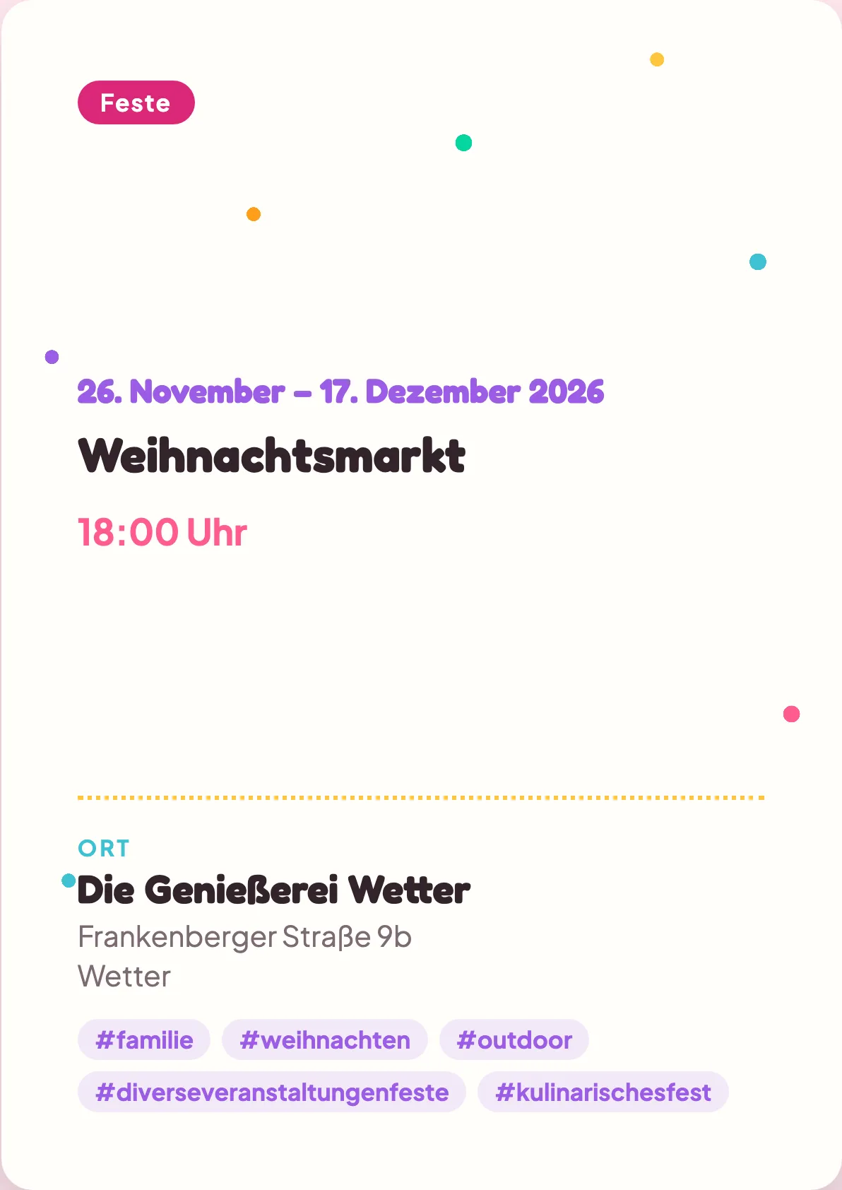 Veranstaltungsflyer