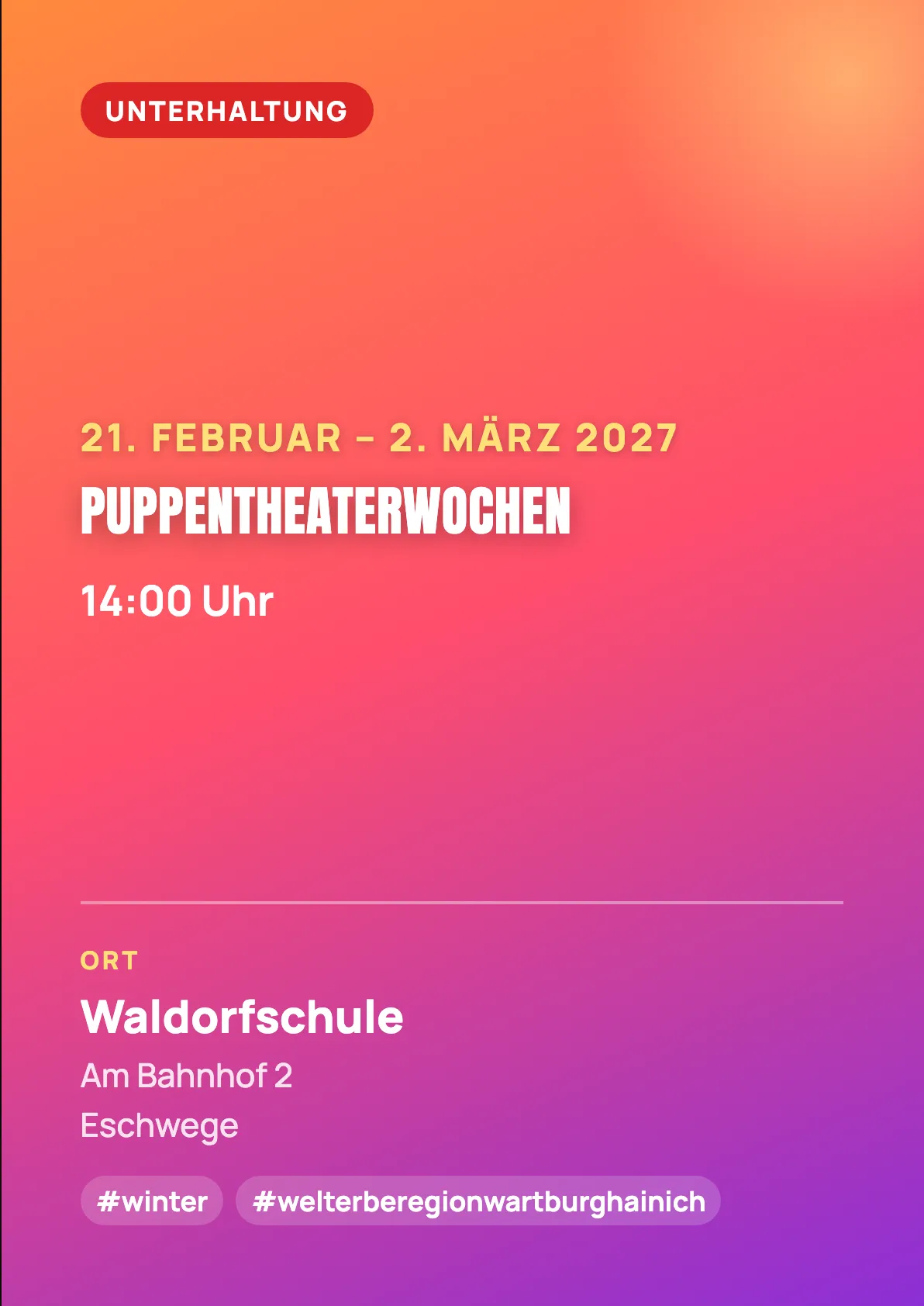 Veranstaltungsflyer