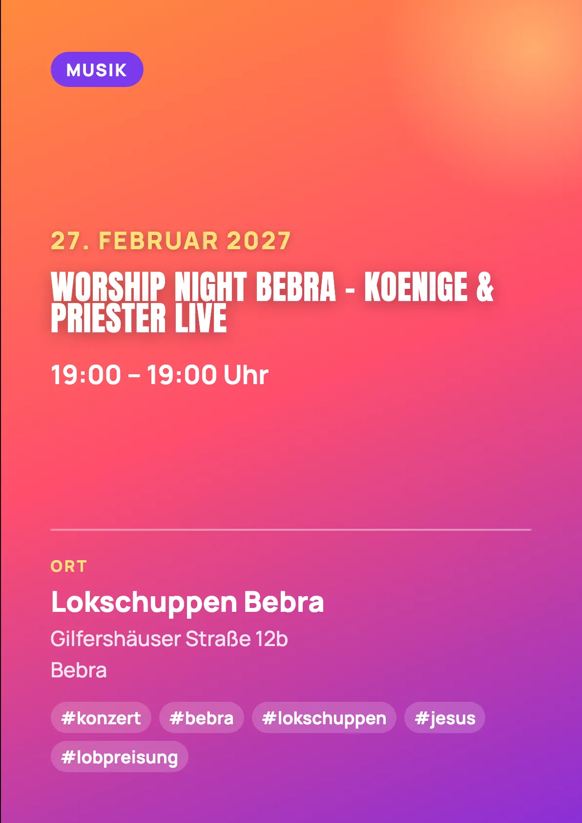 Veranstaltungsflyer