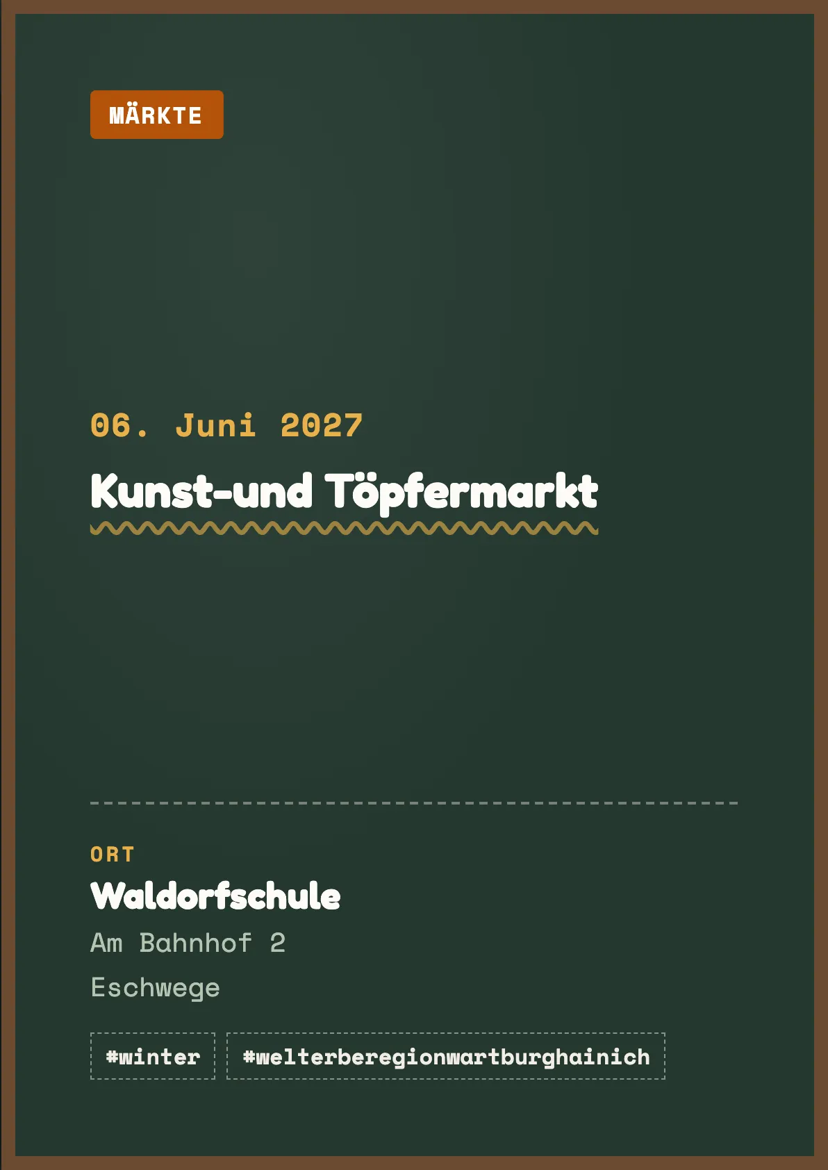 Veranstaltungsflyer