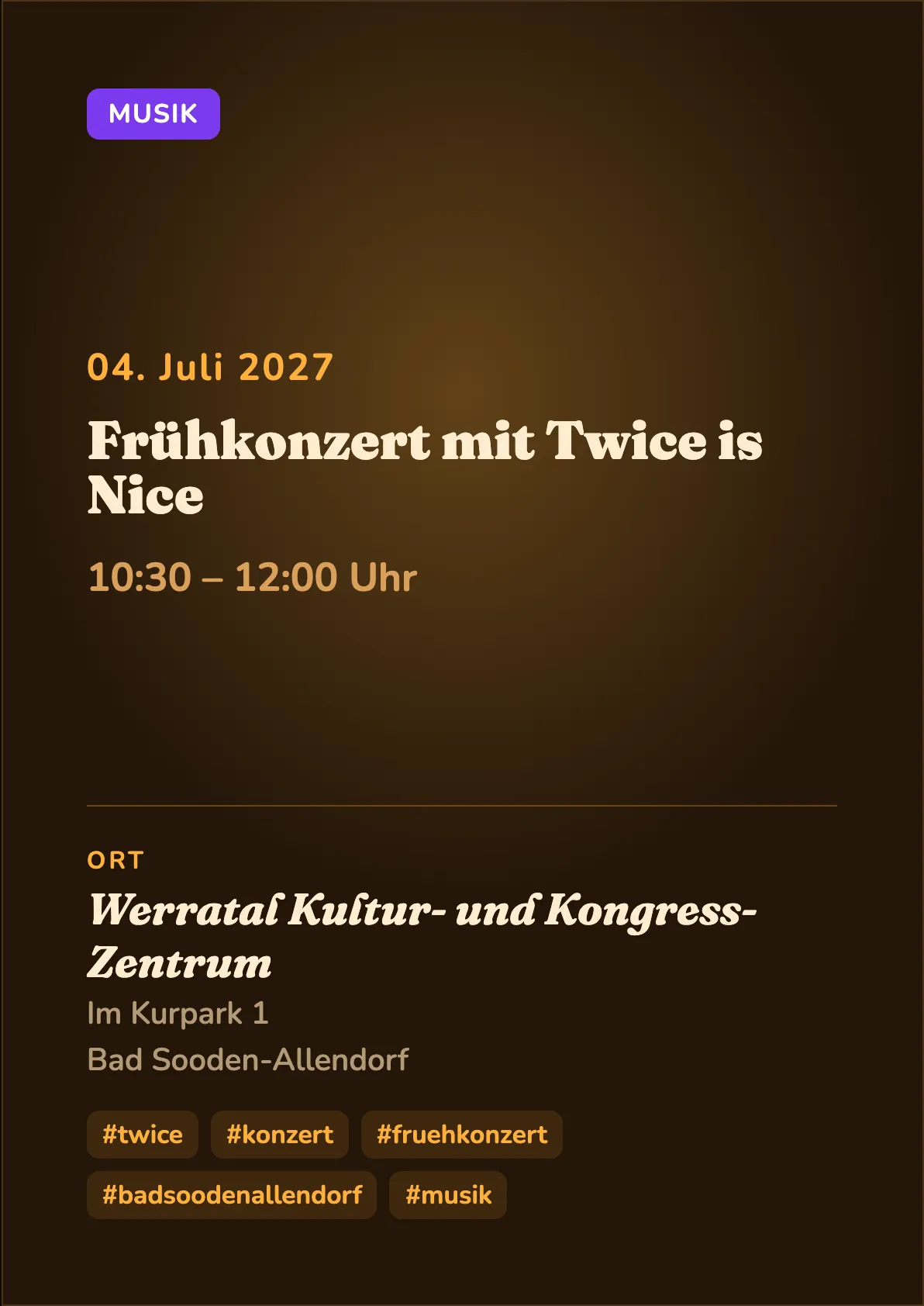 Veranstaltungsflyer