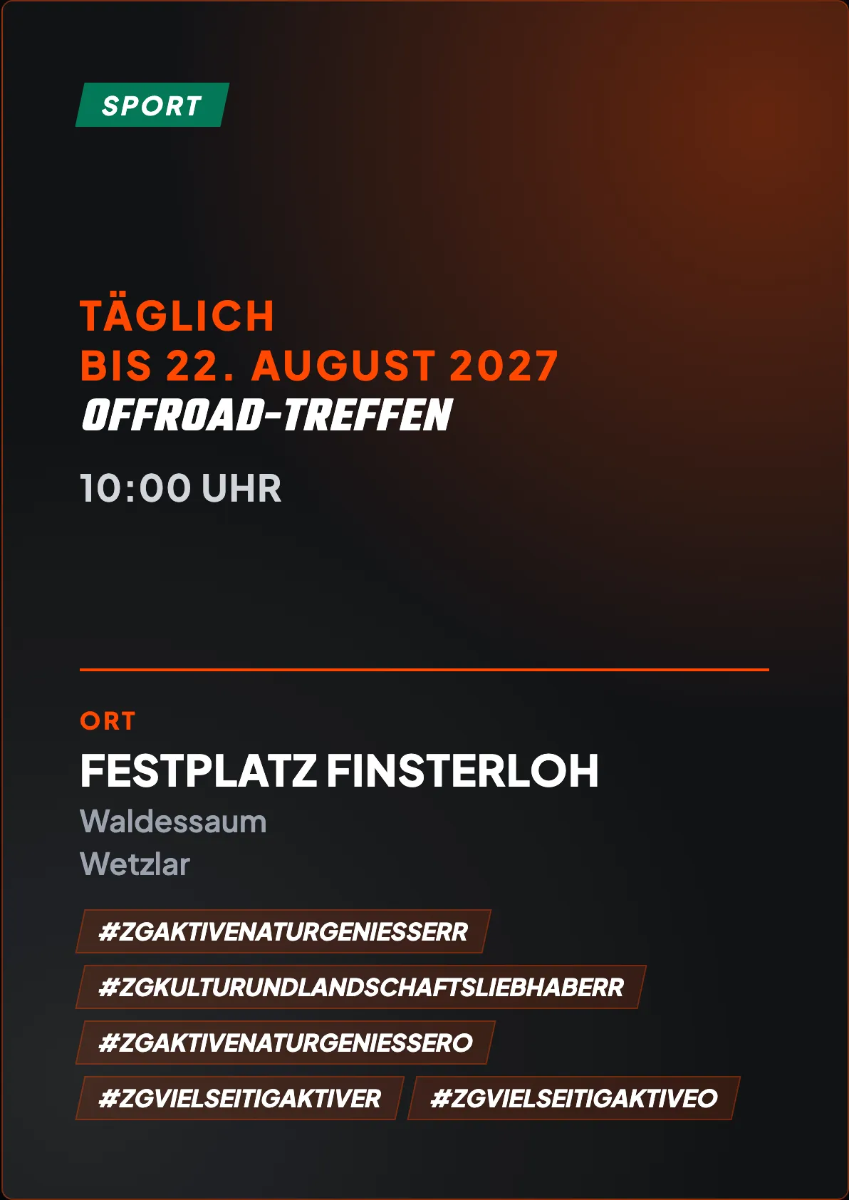 Veranstaltungsflyer