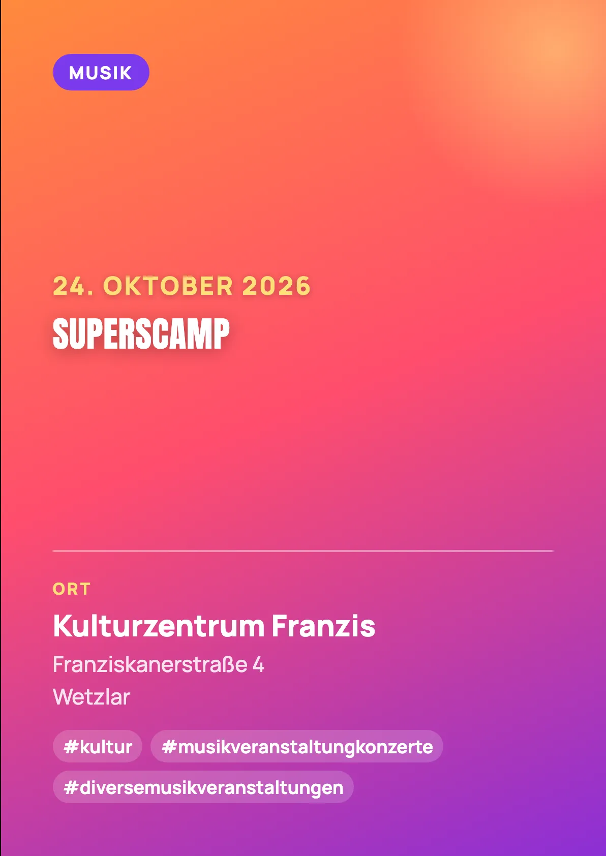 Veranstaltungsflyer
