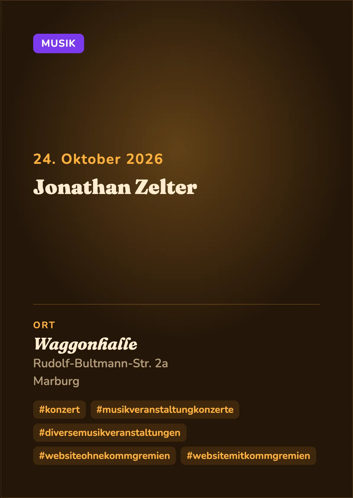 Veranstaltungsflyer
