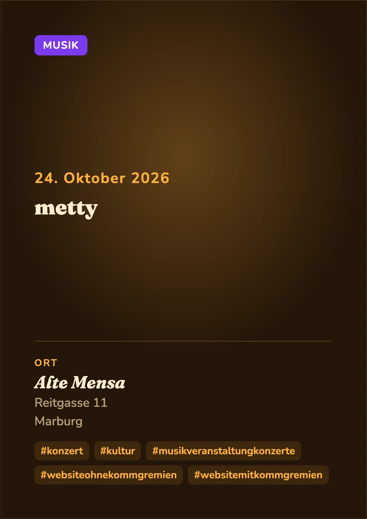 Veranstaltungsflyer