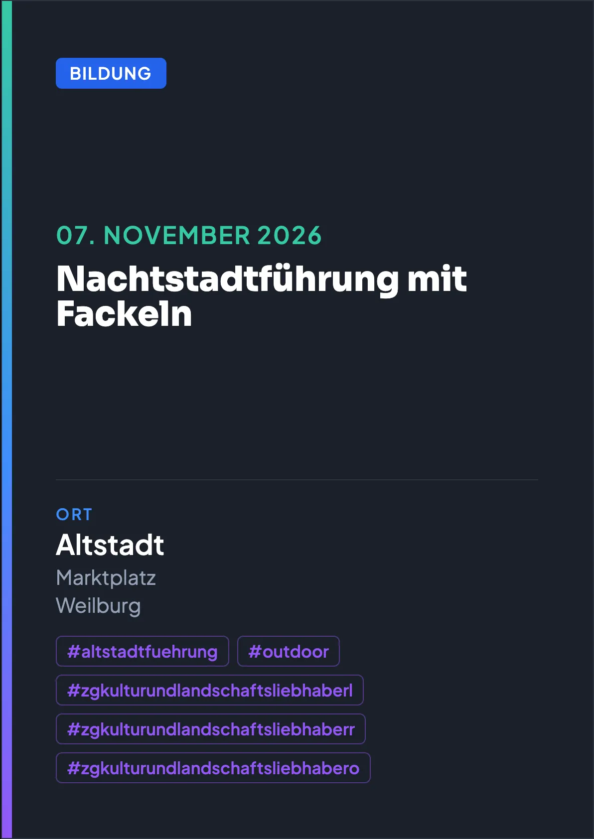 Veranstaltungsflyer