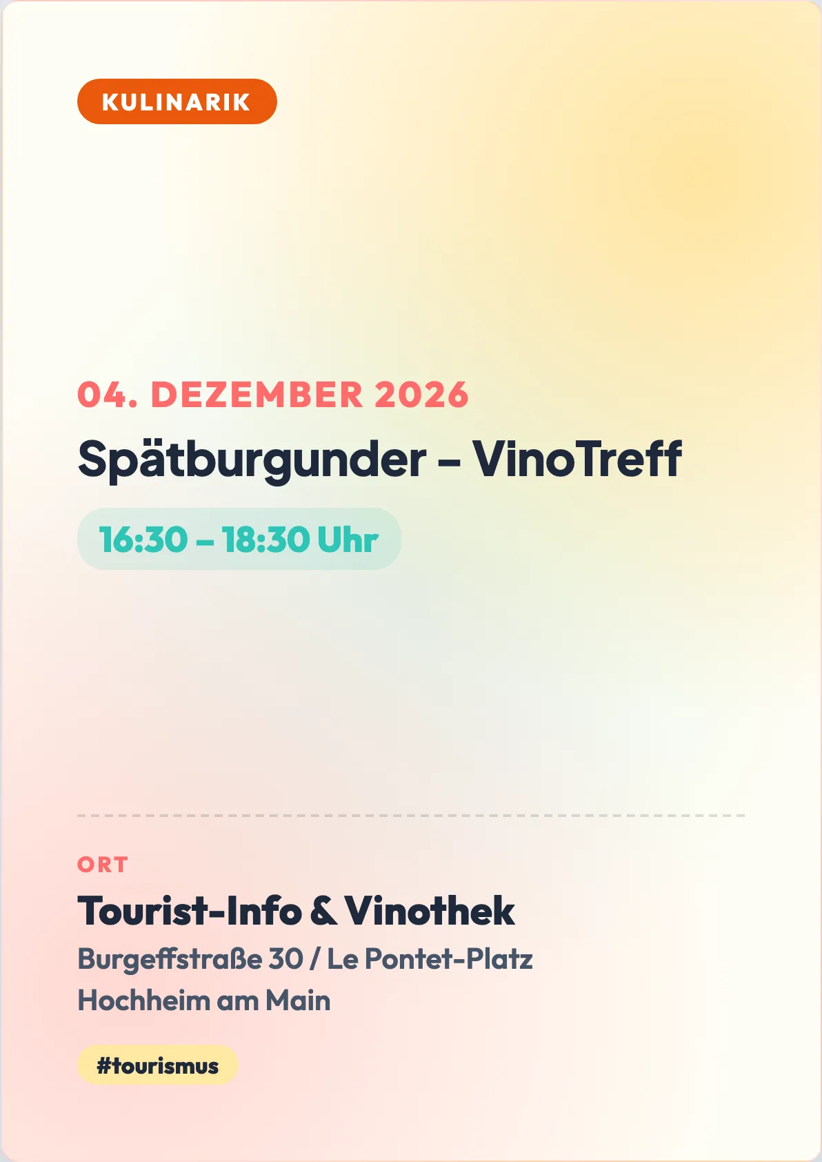 Veranstaltungsflyer