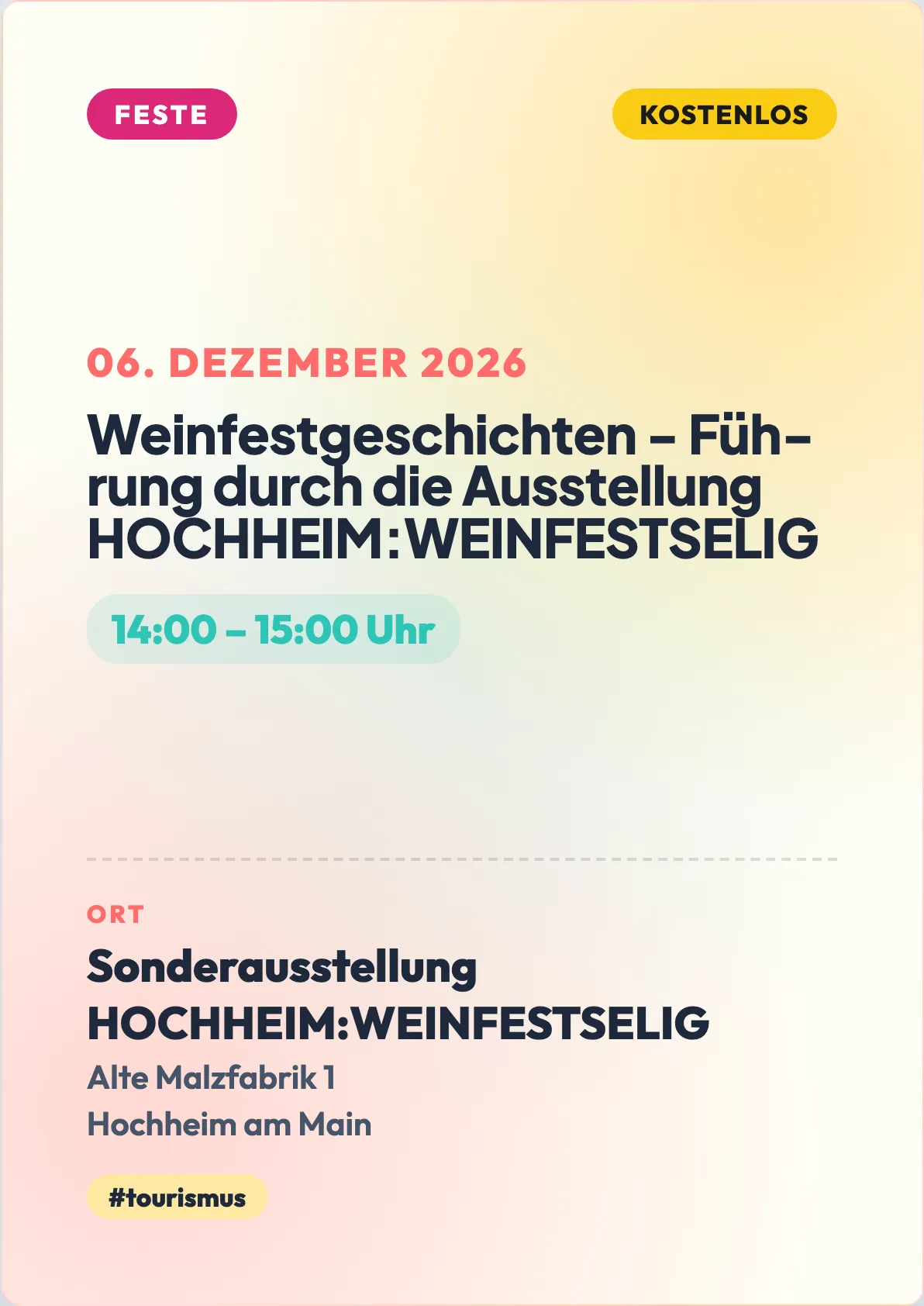 Veranstaltungsflyer
