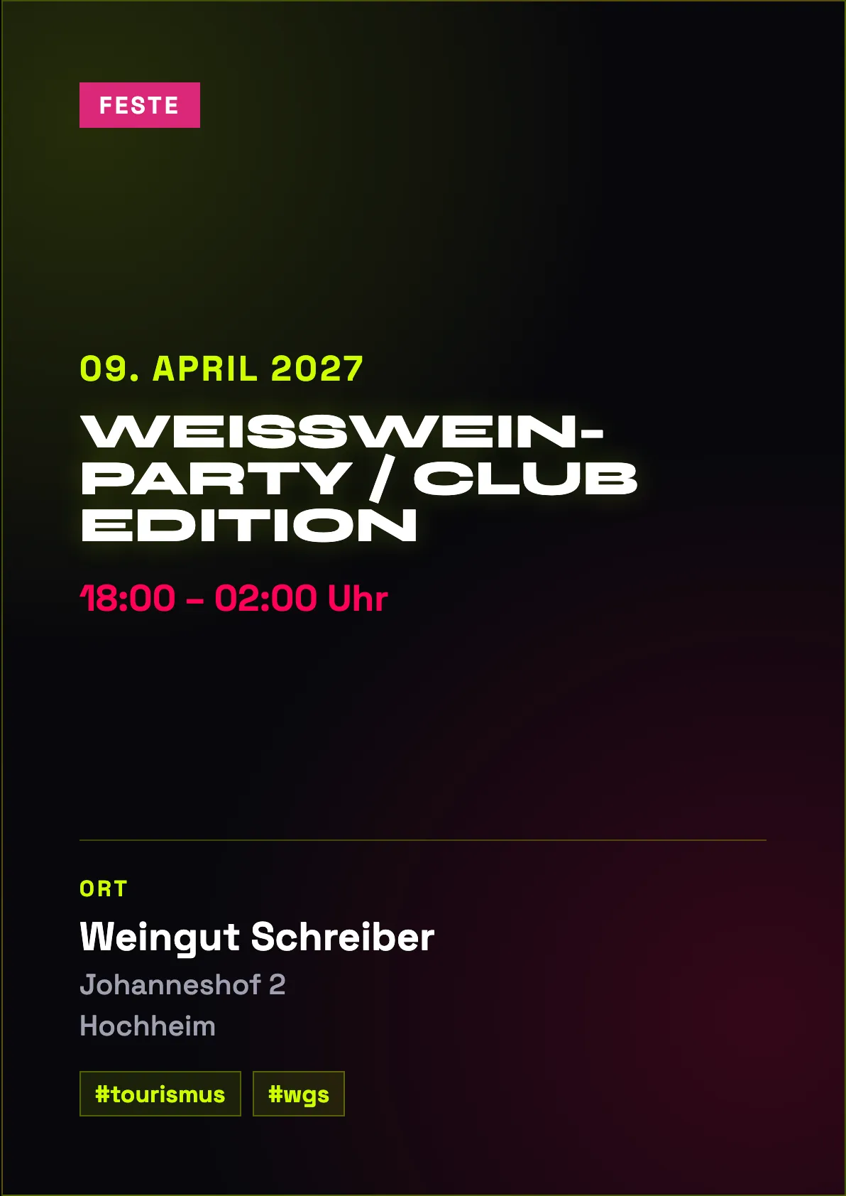 Veranstaltungsflyer
