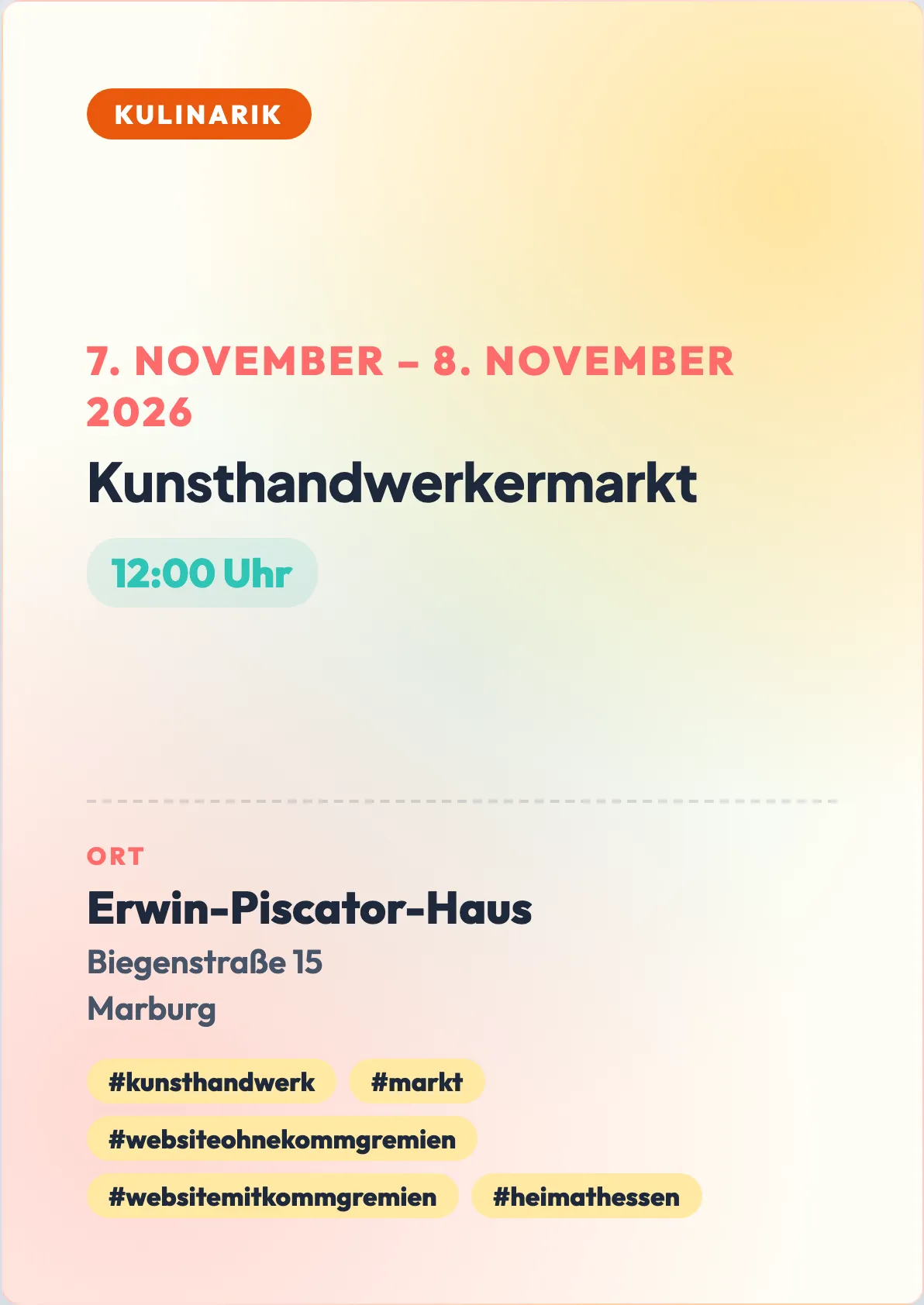 Veranstaltungsflyer