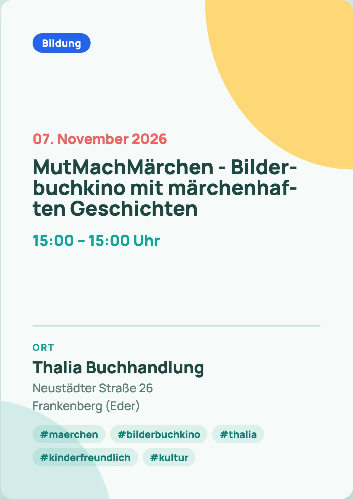 Veranstaltungsflyer