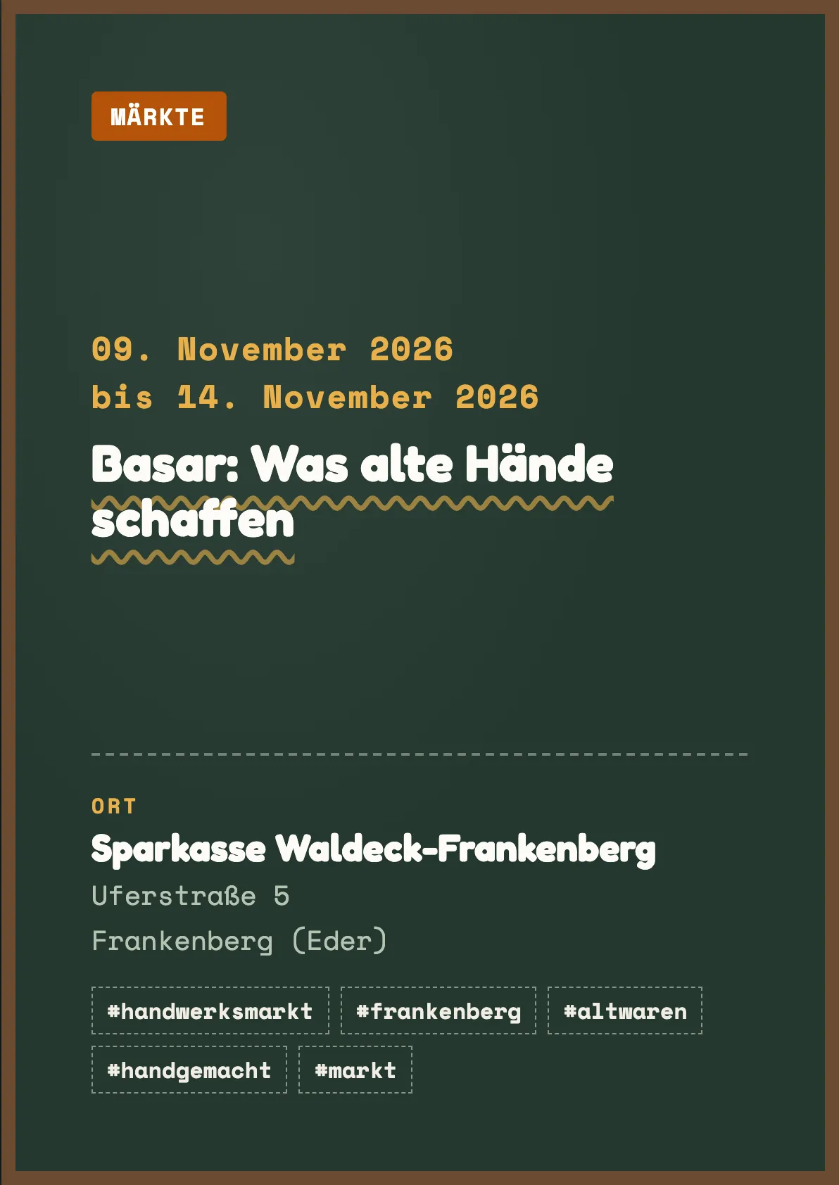 Veranstaltungsflyer