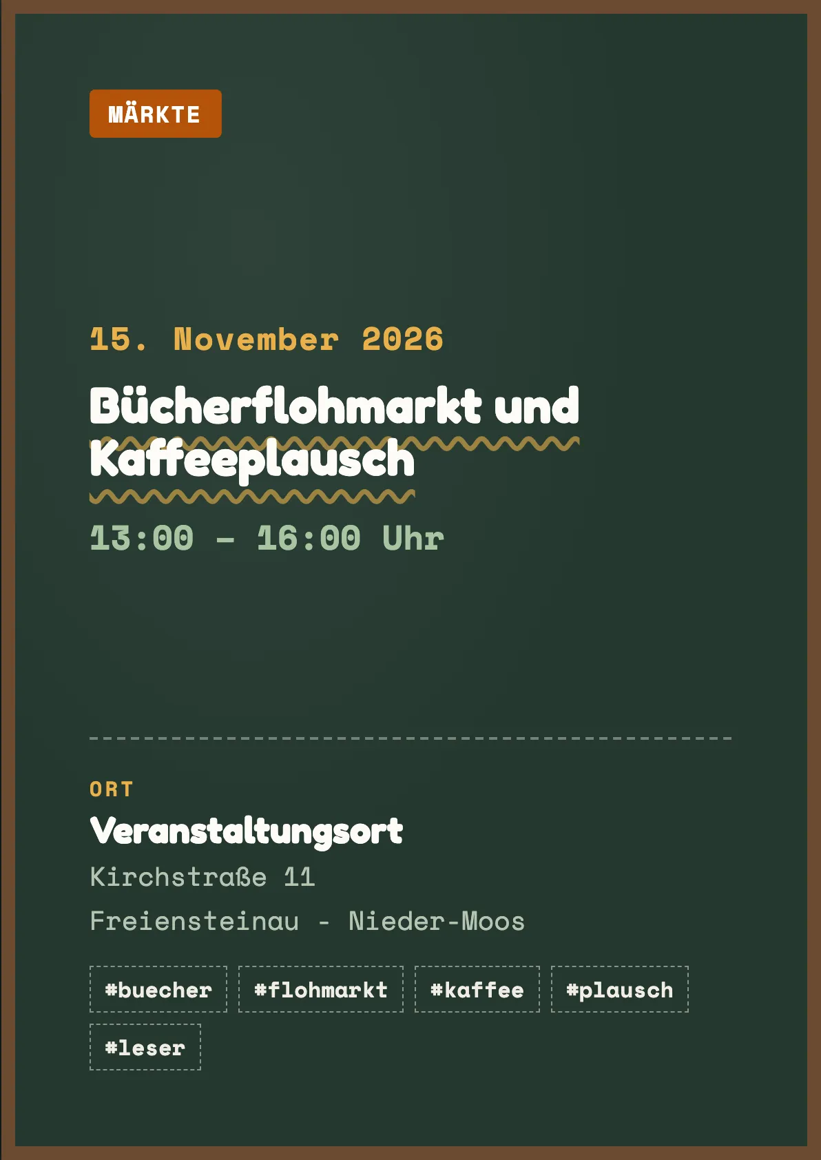 Veranstaltungsflyer