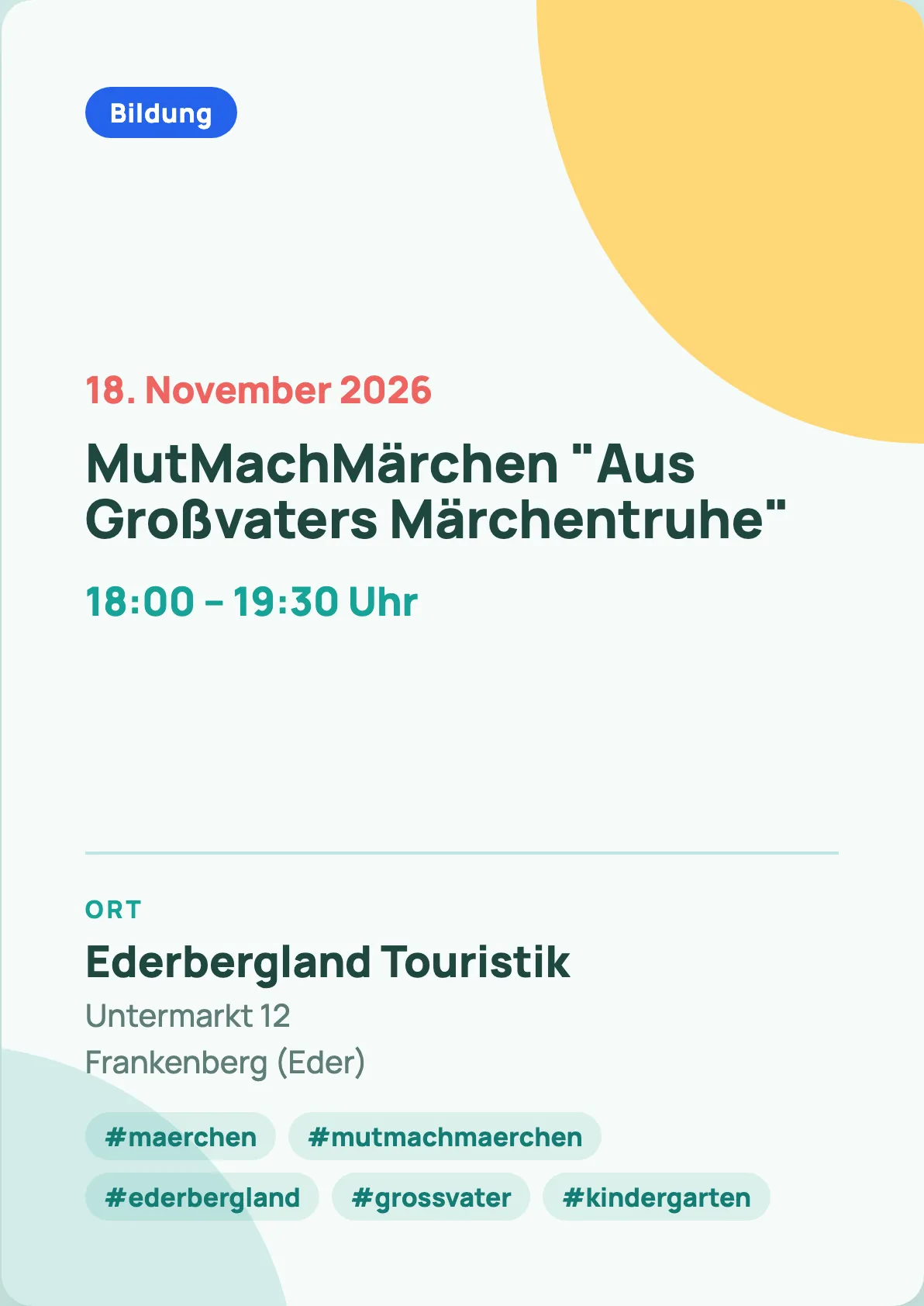 Veranstaltungsflyer